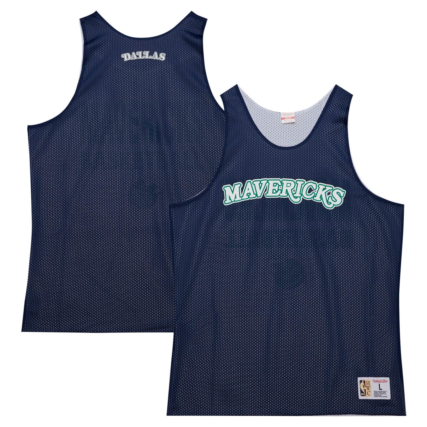 ウェア Mavericks Reversible Practice JerseyM Mitchell Ness /White Dallas Mavericks Hardwood Classics