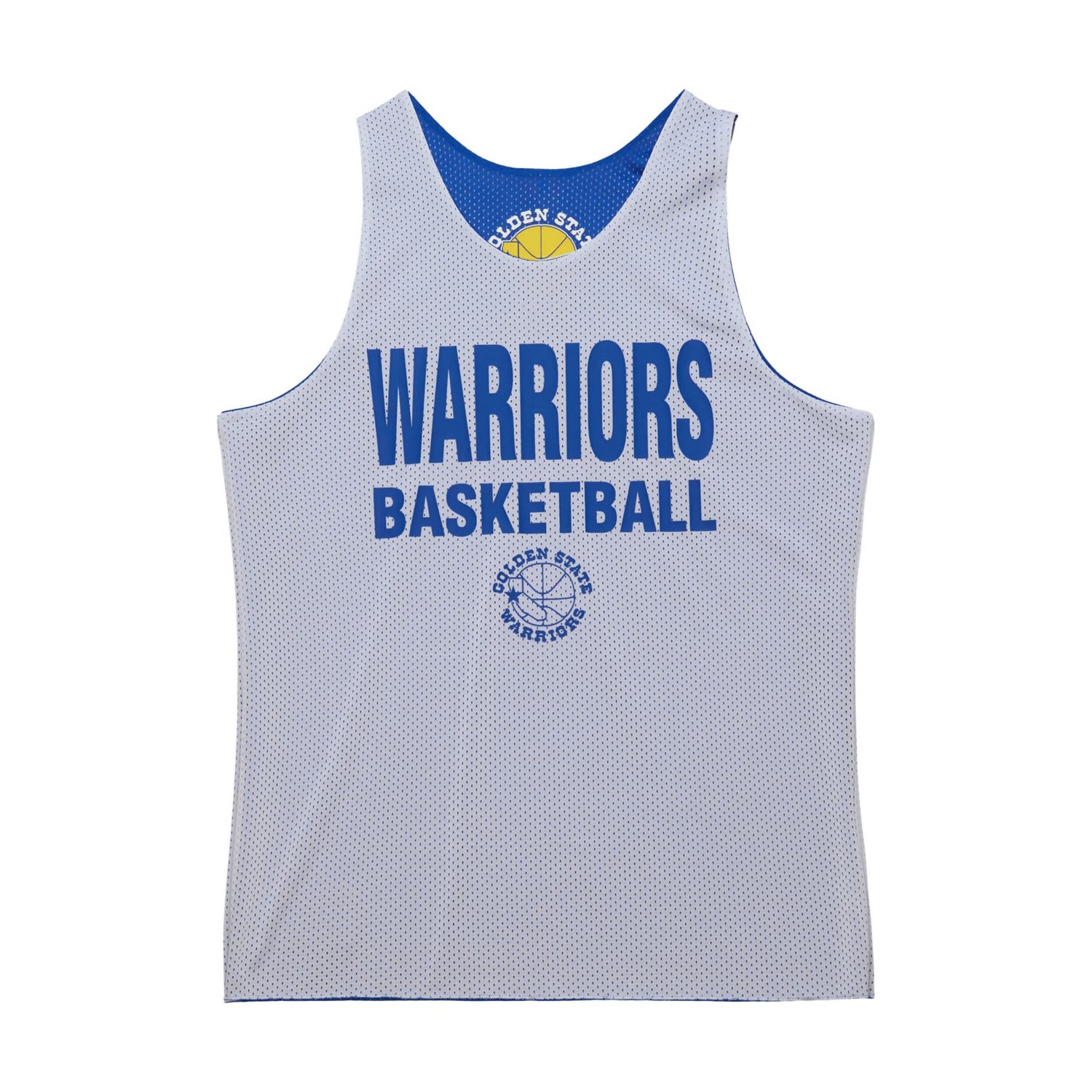 Mitchell  Ness White Golden State Warriors Hardwood Classics Reversible Mesh Practice Jersey - view number 4