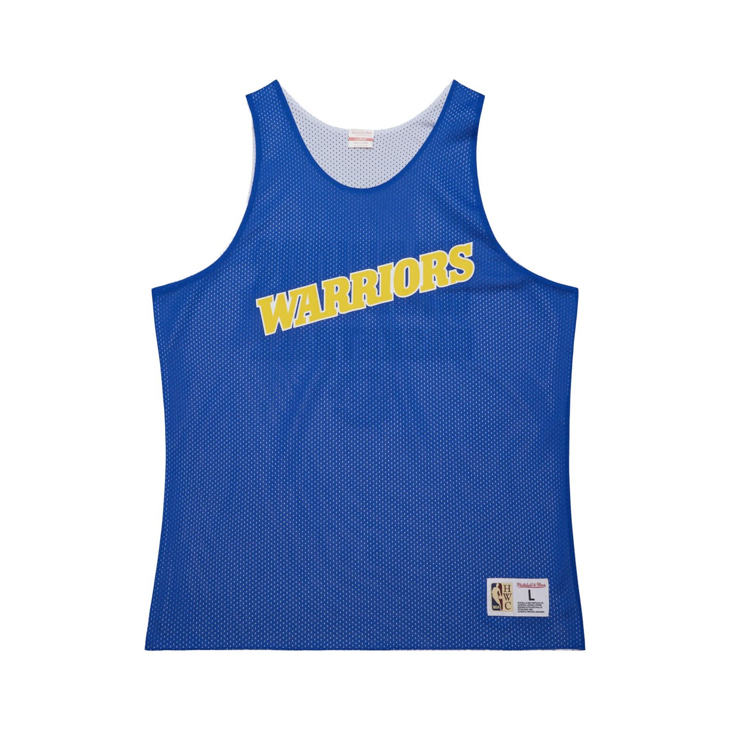 Mitchell  Ness White Golden State Warriors Hardwood Classics Reversible Mesh Practice Jersey - view number 2