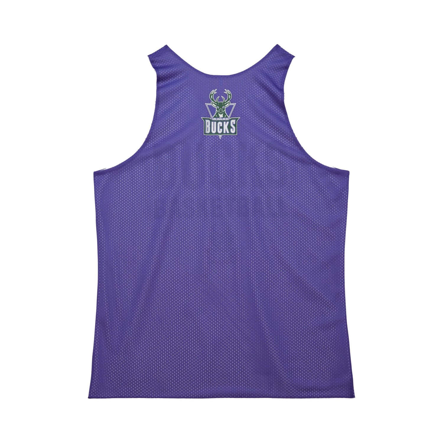 Mitchell  Ness White Milwaukee Bucks Hardwood Classics Reversible Mesh Practice Jersey - view number 3