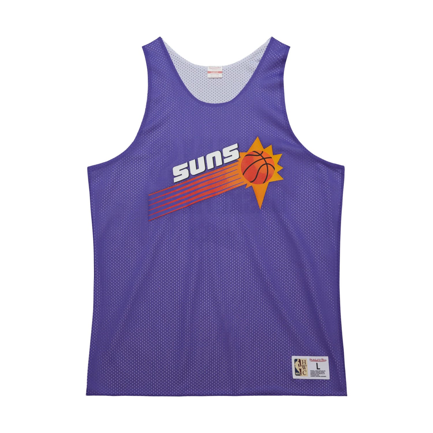 Mitchell  Ness White Phoenix Suns Hardwood Classics Reversible Mesh Practice Jersey - view number 2