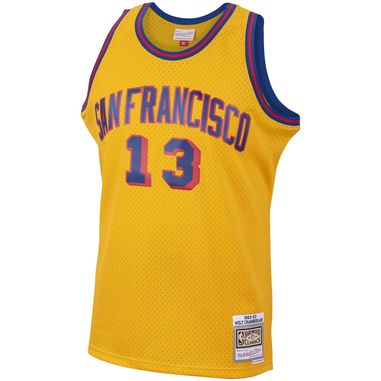 Mitchell  Ness Wilt Chamberlain San Francisco Warriors 1962/63 Hardwood Classics Swingman Jersey