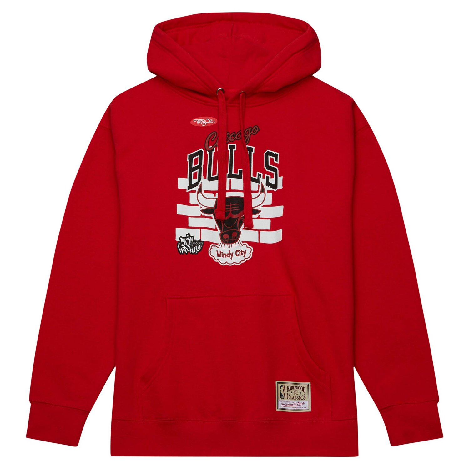 Mitchell  Ness x Tats Cru Chicago Bulls Hardwood Classics Brick Pullover Hoodie                                                  - view number 2