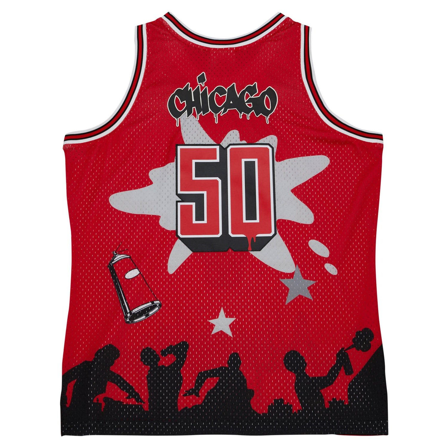 Mitchell  Ness x Tats Cru Chicago Bulls Hardwood Classics Fashion Jersey                                                         - view number 3