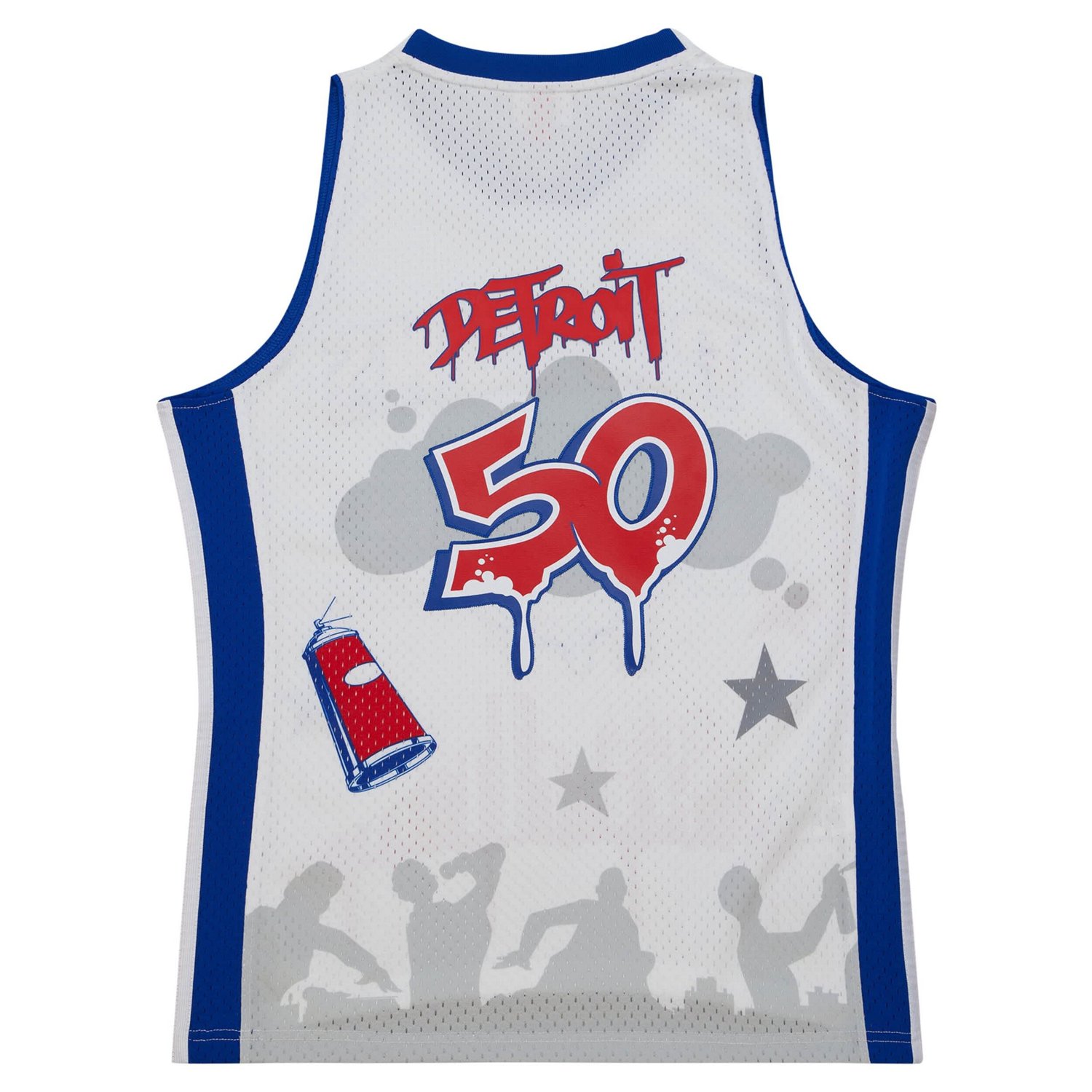 Mitchell  Ness x Tats Cru Detroit Pistons Hardwood Classics Fashion Jersey                                                       - view number 3