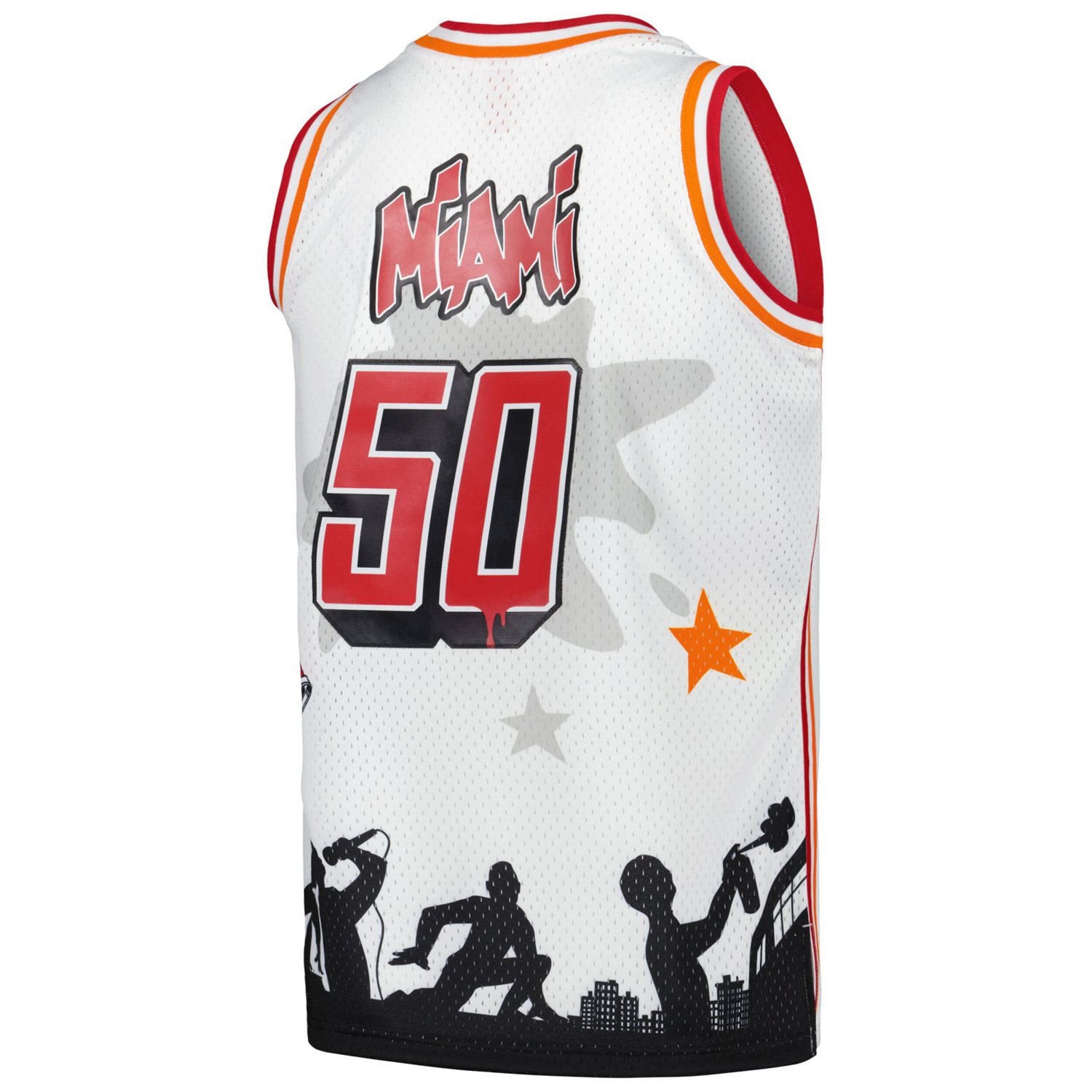 Mitchell  Ness x Tats Cru Miami Heat Hardwood Classics Fashion Jersey - view number 3