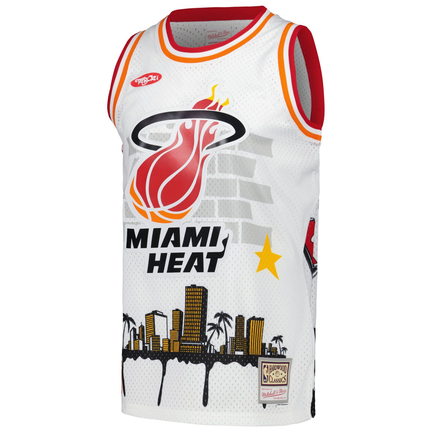 Mitchell  Ness x Tats Cru Miami Heat Hardwood Classics Fashion Jersey - view number 2