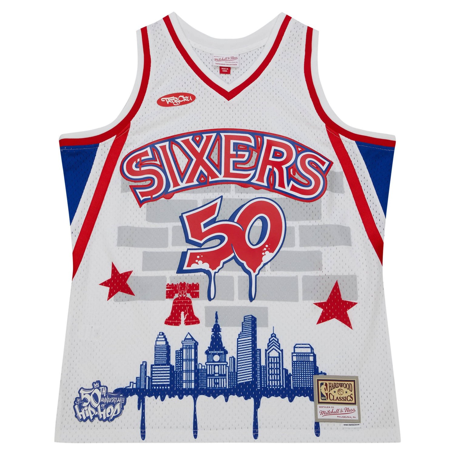 Mitchell  Ness x Tats Cru Philadelphia 76ers Hardwood Classics Fashion Jersey                                                    - view number 2
