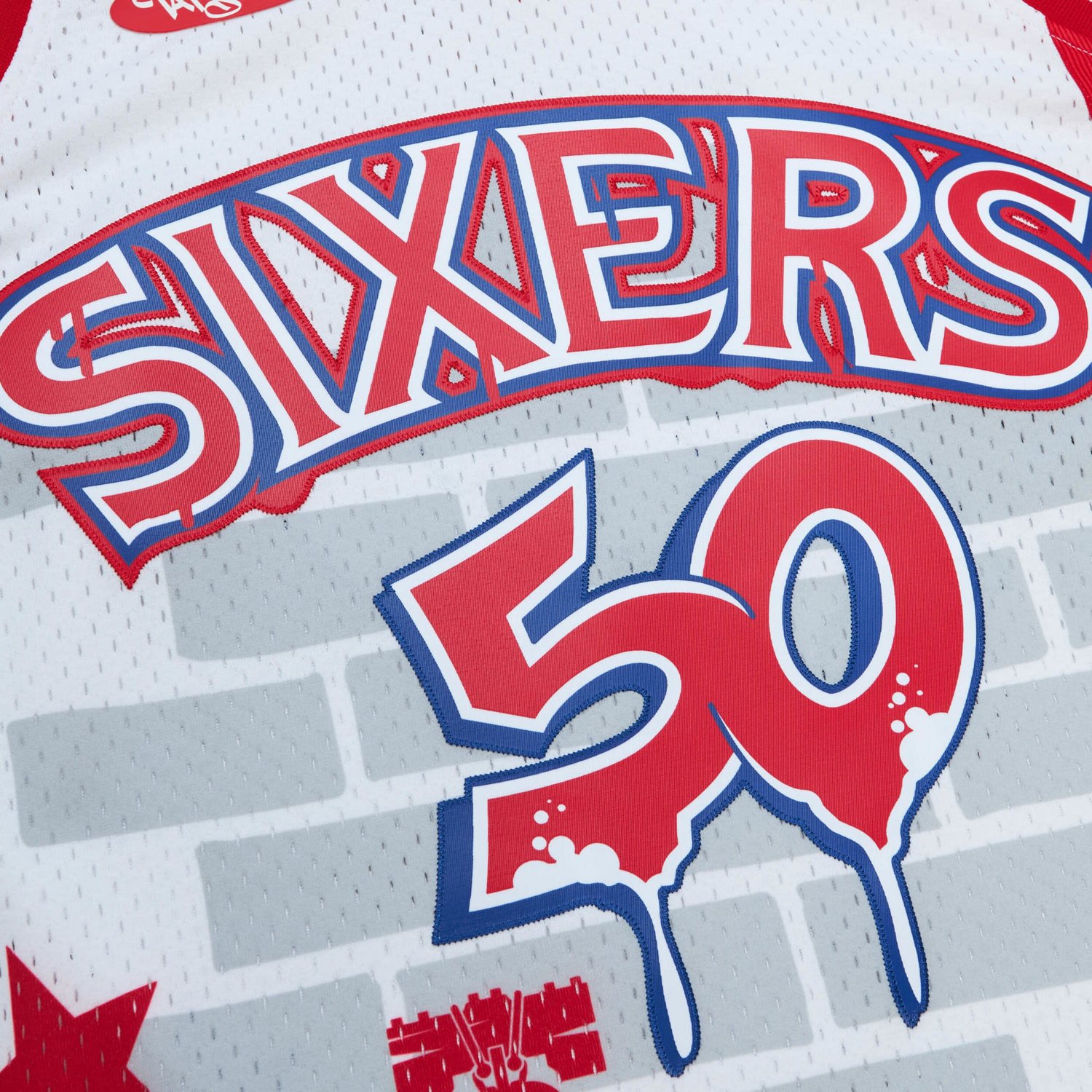 Mitchell  Ness x Tats Cru Philadelphia 76ers Hardwood Classics Fashion Jersey                                                    - view number 4