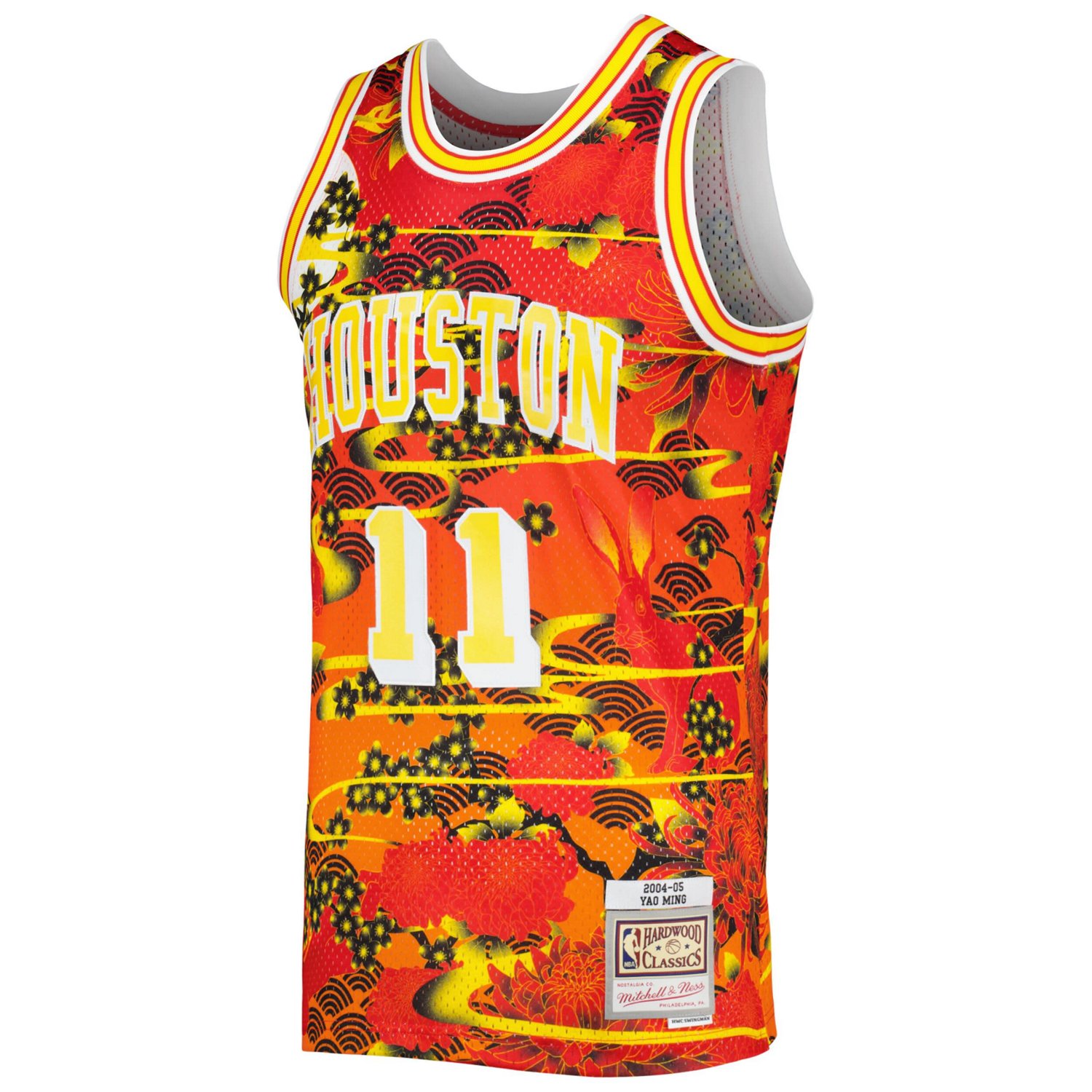 Mitchell  Ness Yao Ming Houston Rockets 2004/05 Hardwood Classics Lunar New Year Swingman Jersey                                 - view number 2