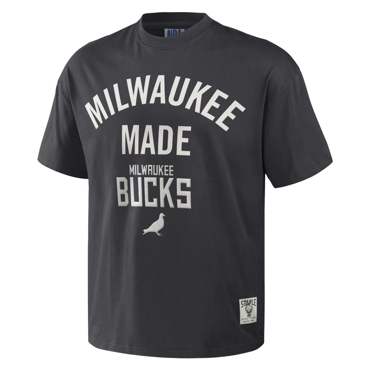 NBA x Staple Milwaukee Bucks Heavyweight Oversized T-Shirt                                                                       - view number 2