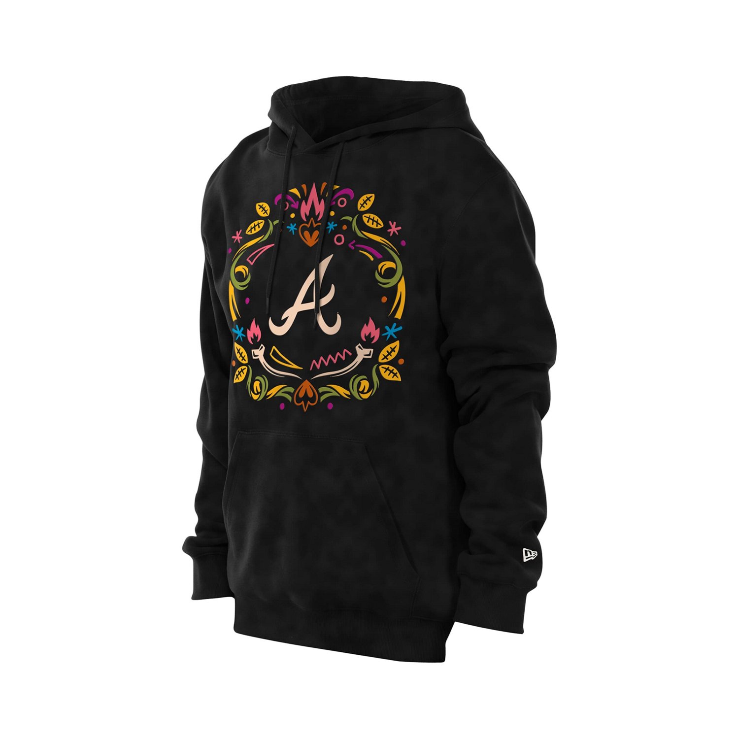 New Era Atlanta Braves Da de los Muertos Brushed Fleece Hoodie - view number 2