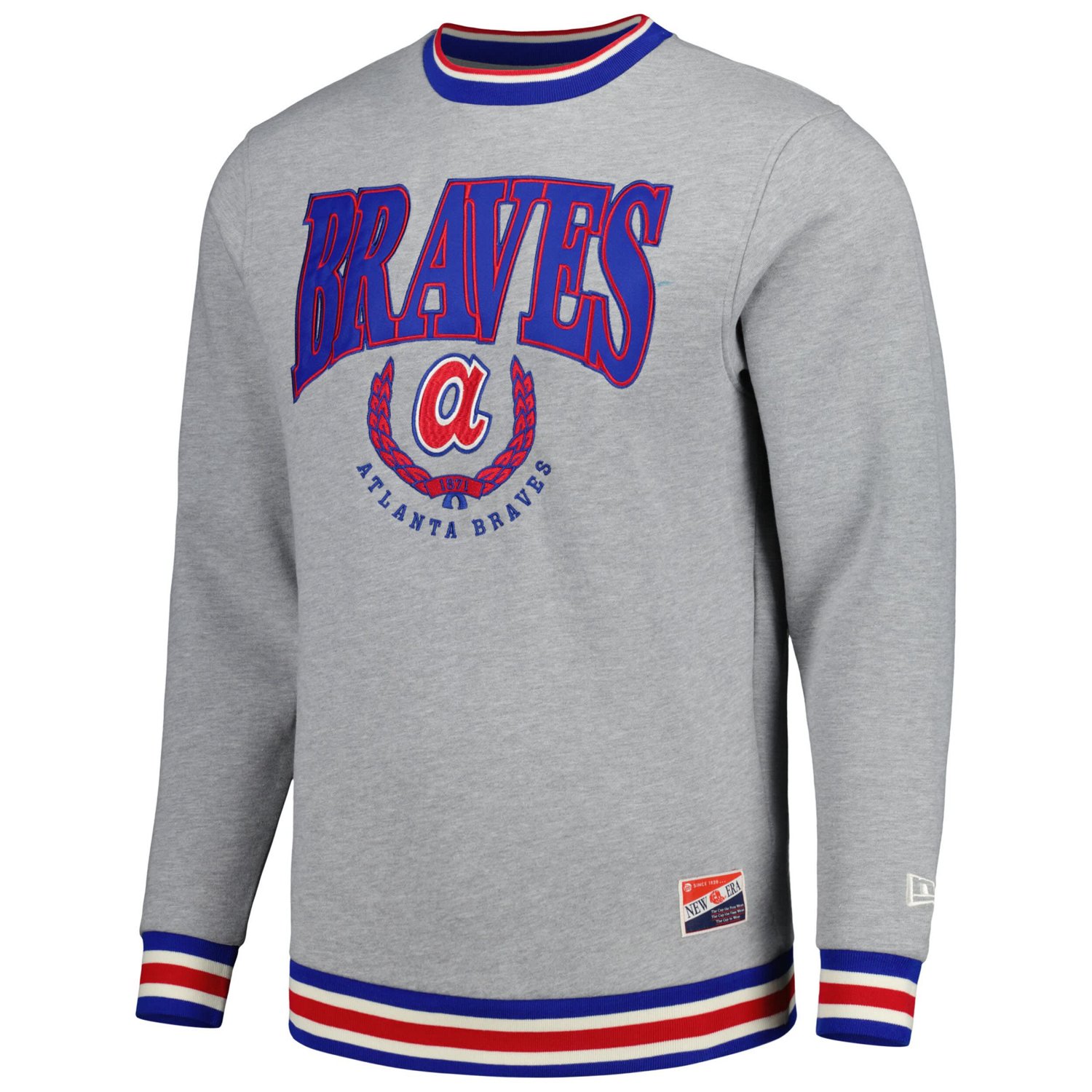 New Era Atlanta Braves Throwback Classic Pullover Sweatshirt - view number 2