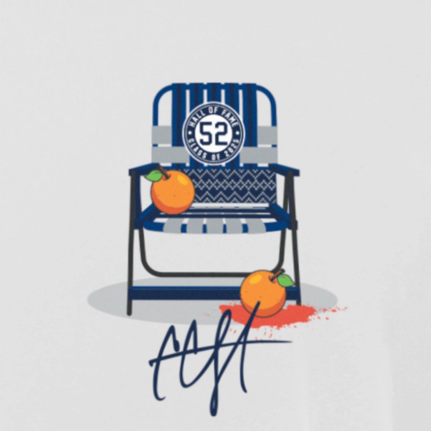 New Era CC Sabathia New York Yankees 2025 National Baseball Hall of Fame Grapefruit Chair T-Shirt - view number 4
