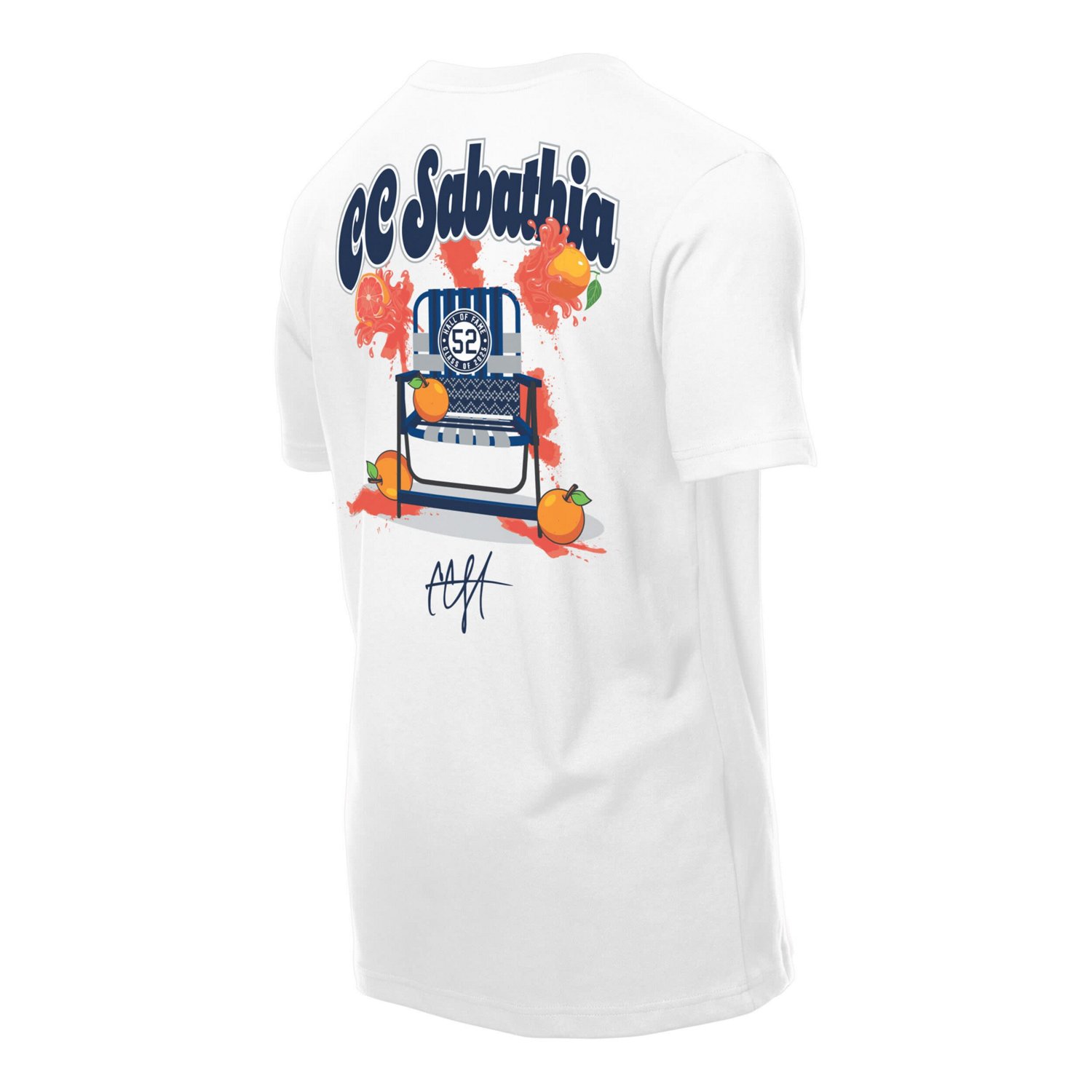 New Era CC Sabathia New York Yankees 2025 National Baseball Hall of Fame Grapefruit Chair T-Shirt - view number 3