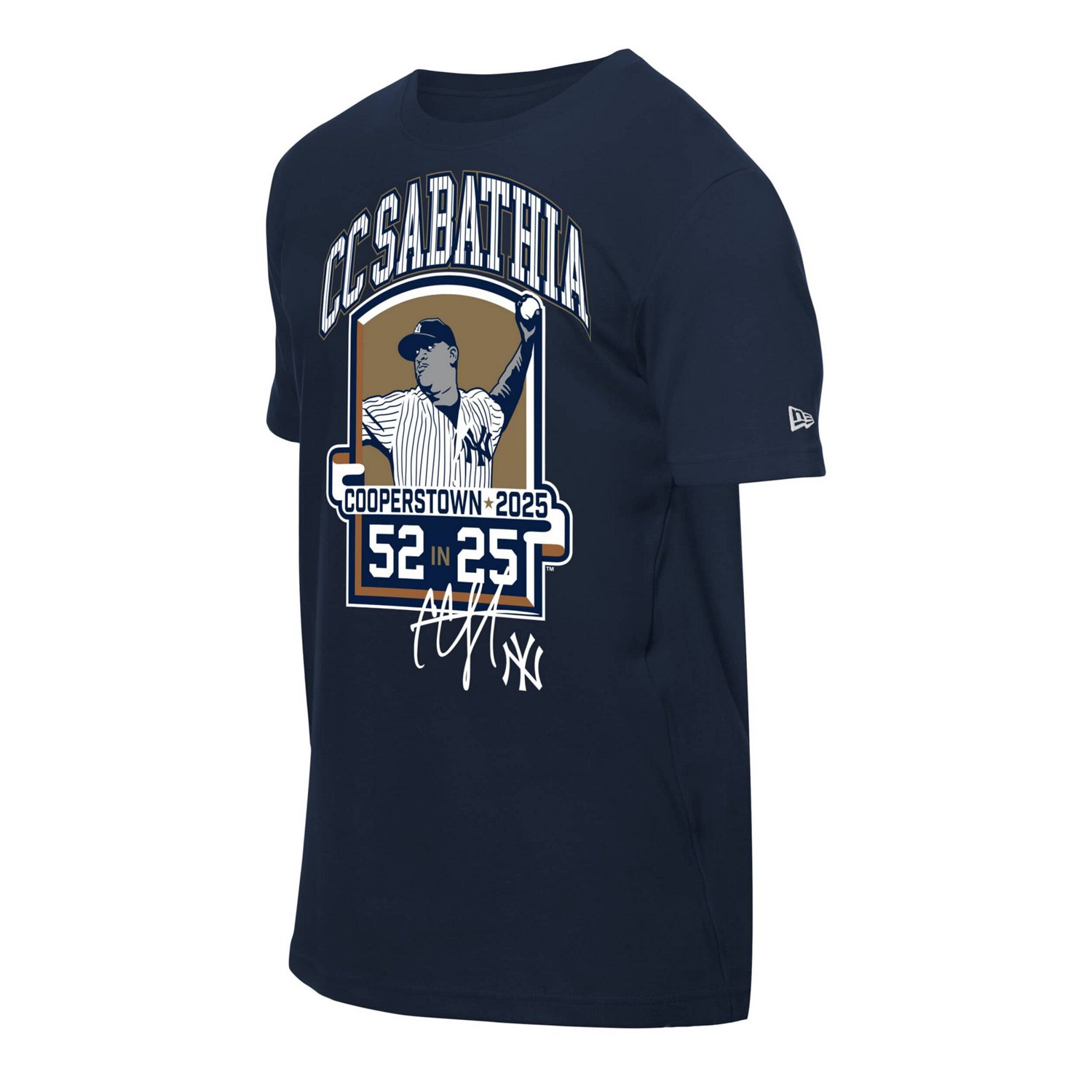 New Era CC Sabathia New York Yankees 2025 National Baseball Hall of Fame Graphic T-Shirt - view number 2