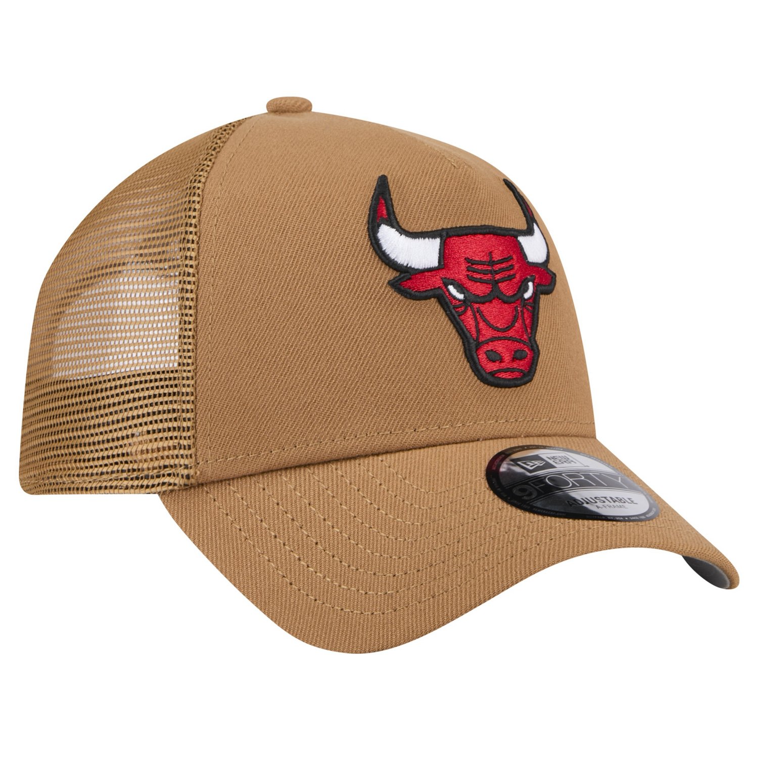 New Era Chicago Bulls 9FORTY A-Frame Trucker Adjustable Hat - view number 3