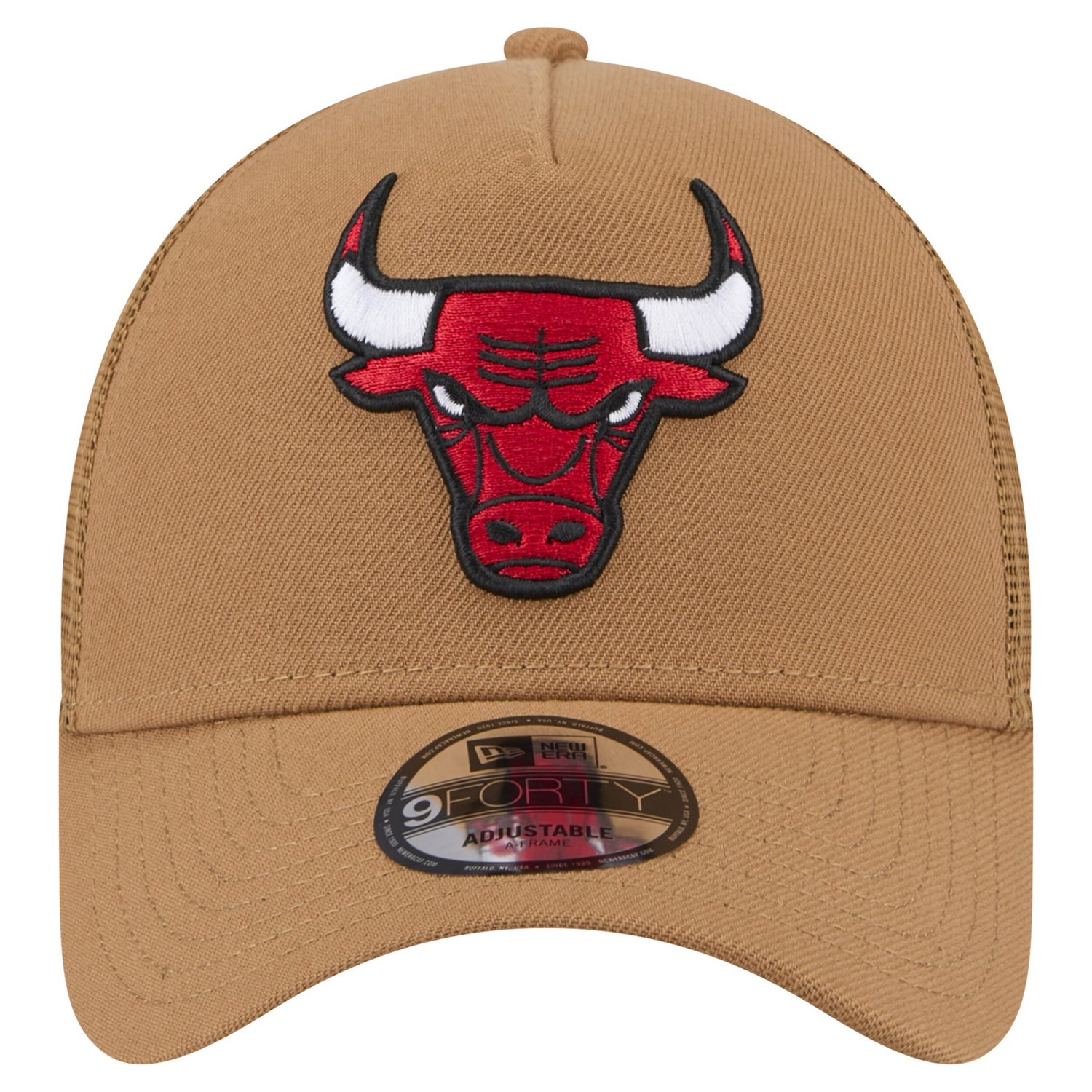 New Era Chicago Bulls 9FORTY A-Frame Trucker Adjustable Hat - view number 2