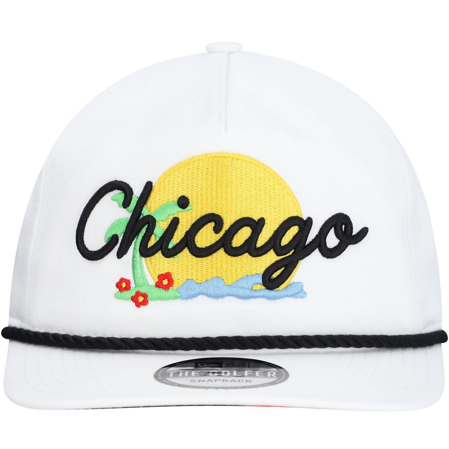 New Era Chicago Bulls Island Oasis Golfer Snapback Hat