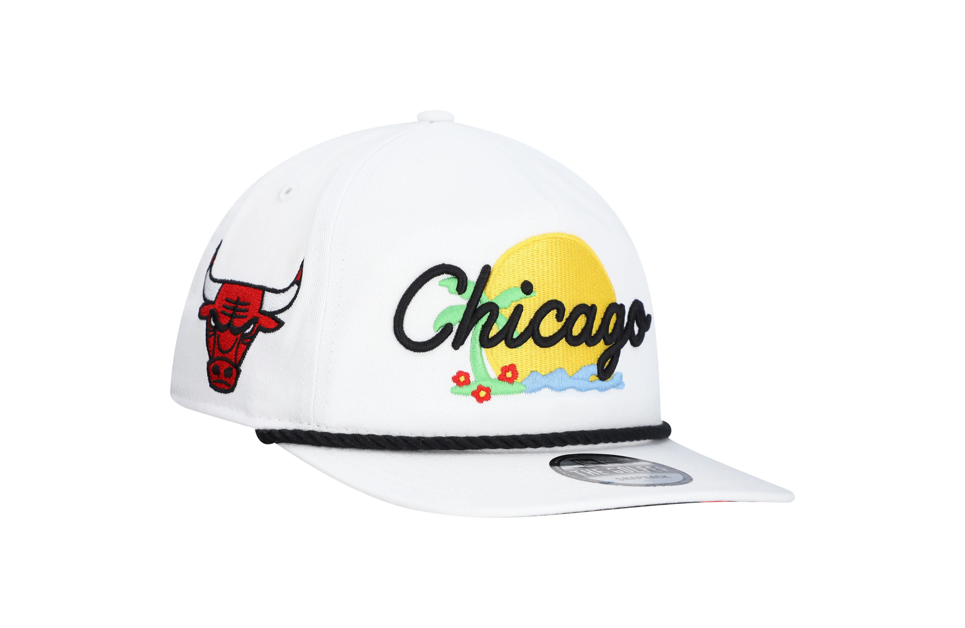 New Era Chicago Bulls Island Oasis Golfer Snapback Hat