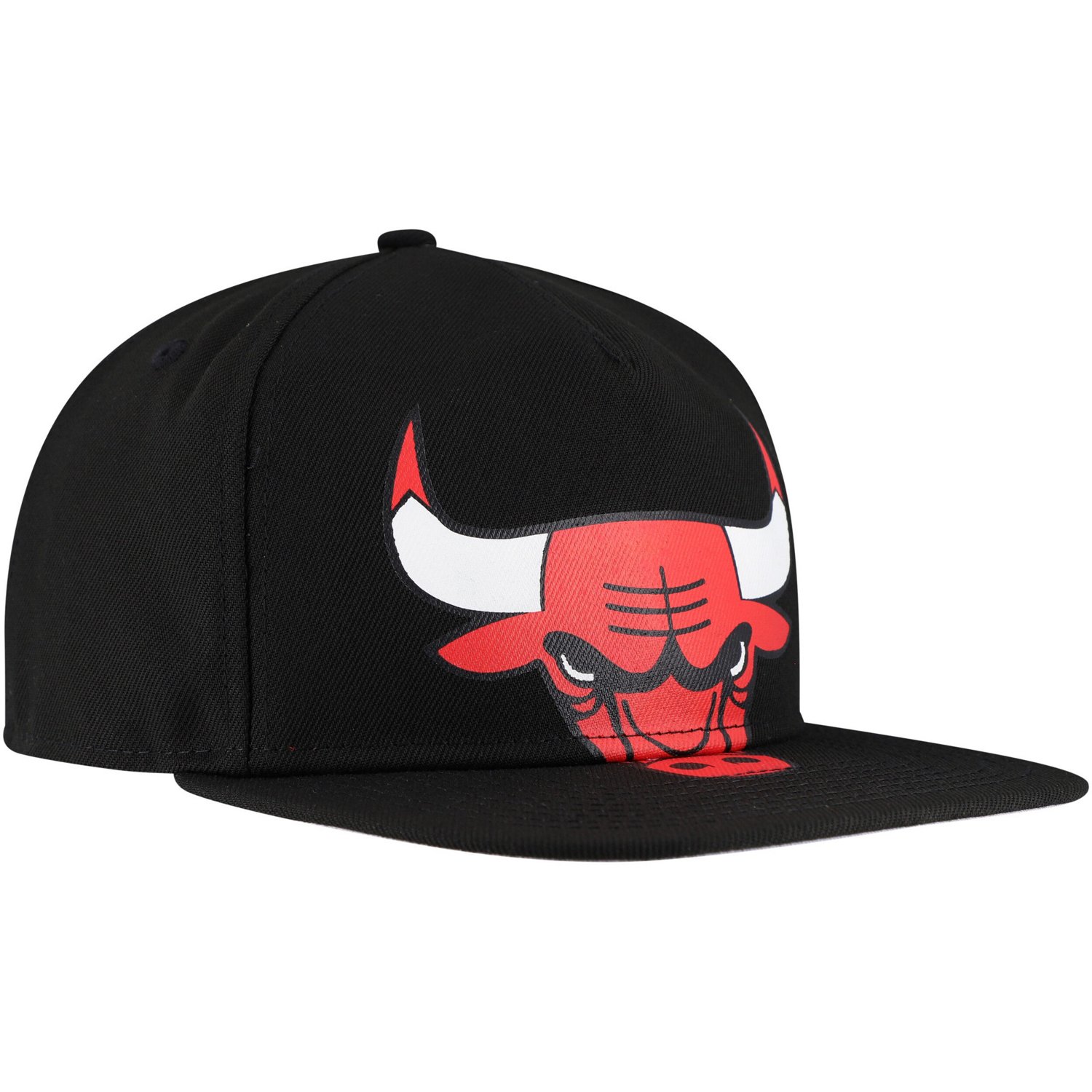New Era Chicago Bulls Oversized Puff Print Logo Golfer Snapback Hat - view number 3