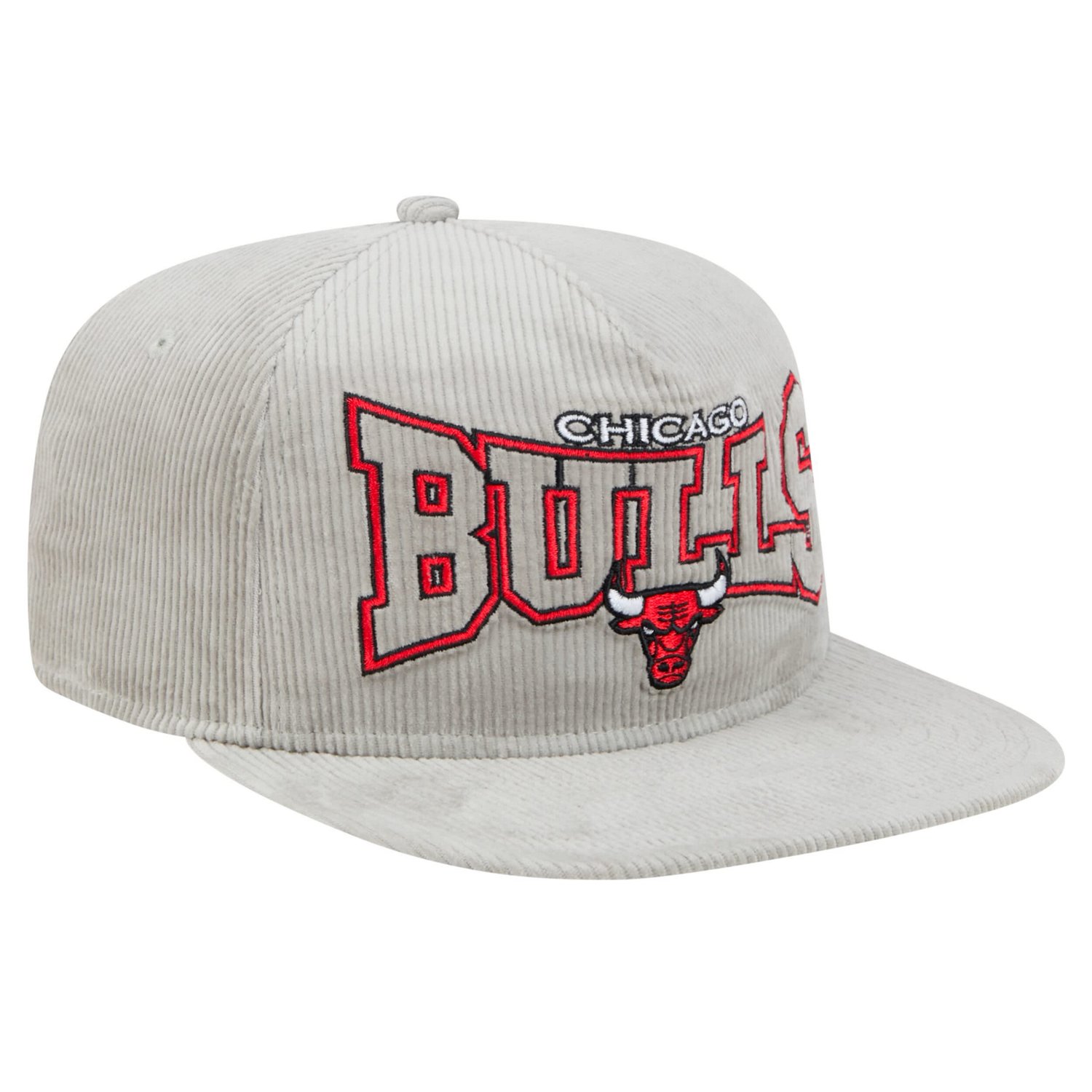 New Era Chicago Bulls Throwback Corduroy Golfer Snapback Hat - view number 3