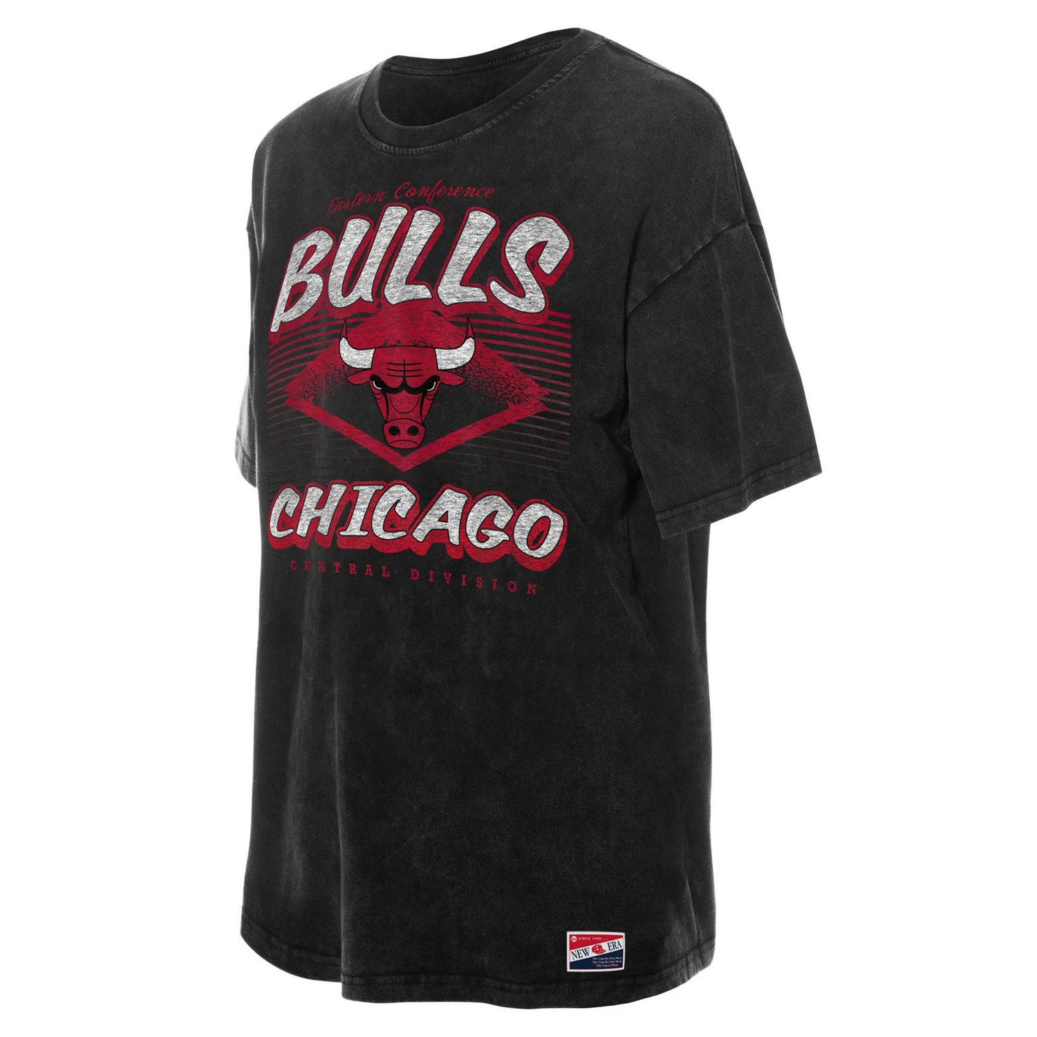 New Era Chicago Bulls Throwback Mineral Wash Oversized T-Shirt - view number 2