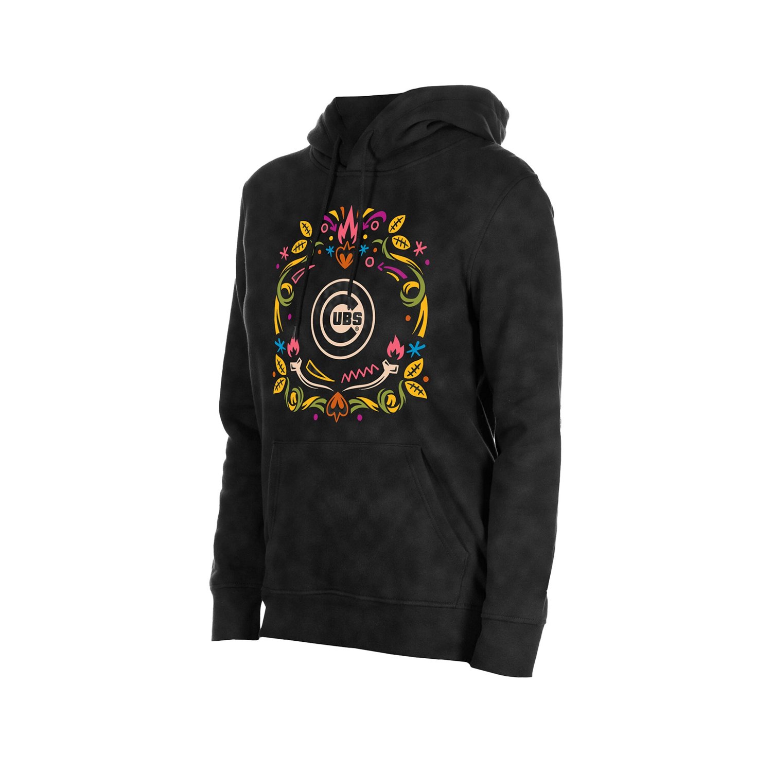 New Era Chicago Cubs Da de Muertos Mineral Wash Hoodie Sweatshirt - view number 2