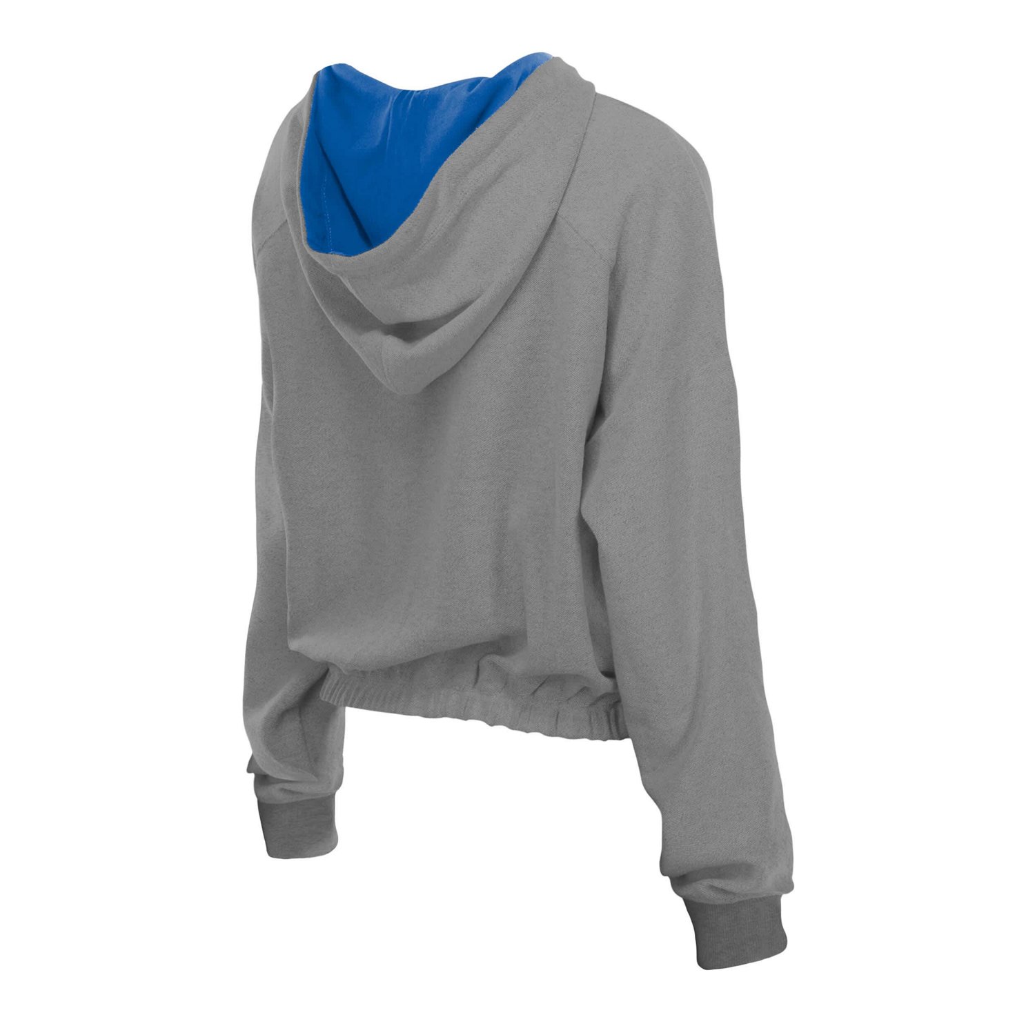 New Era Chicago Cubs Reversed Out French Terry Quarter-Zip Banded Crop Hoodie - view number 3