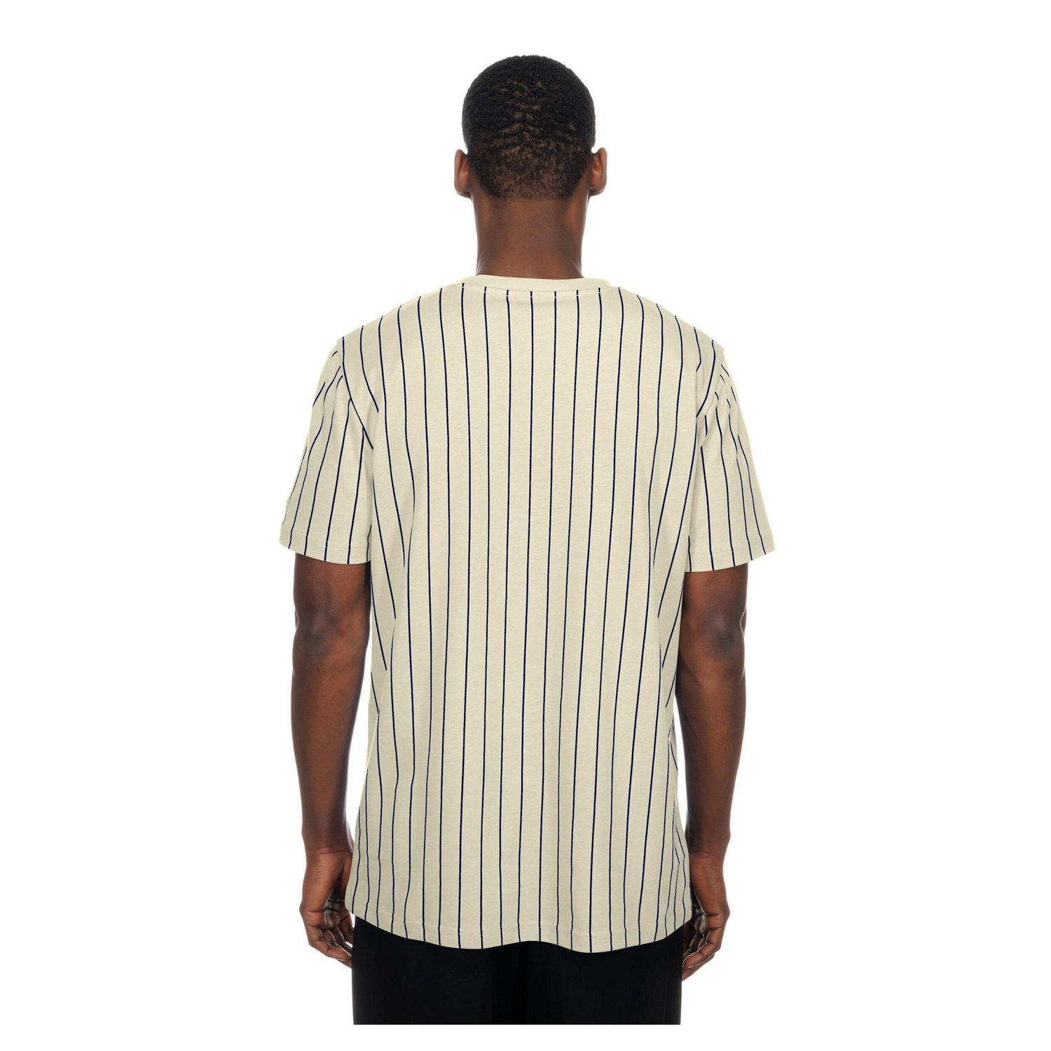 New Era Chicago Cubs Throwback Meshback Pinstripe T-Shirt