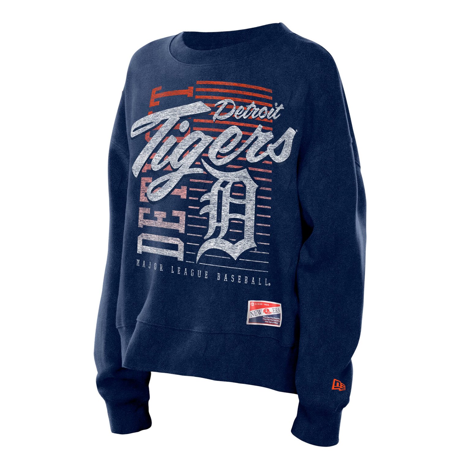 New Era Detroit Tigers Boxy Mineral Wash Dolmen Sleeve Cropped Sweatshirt - view number 2