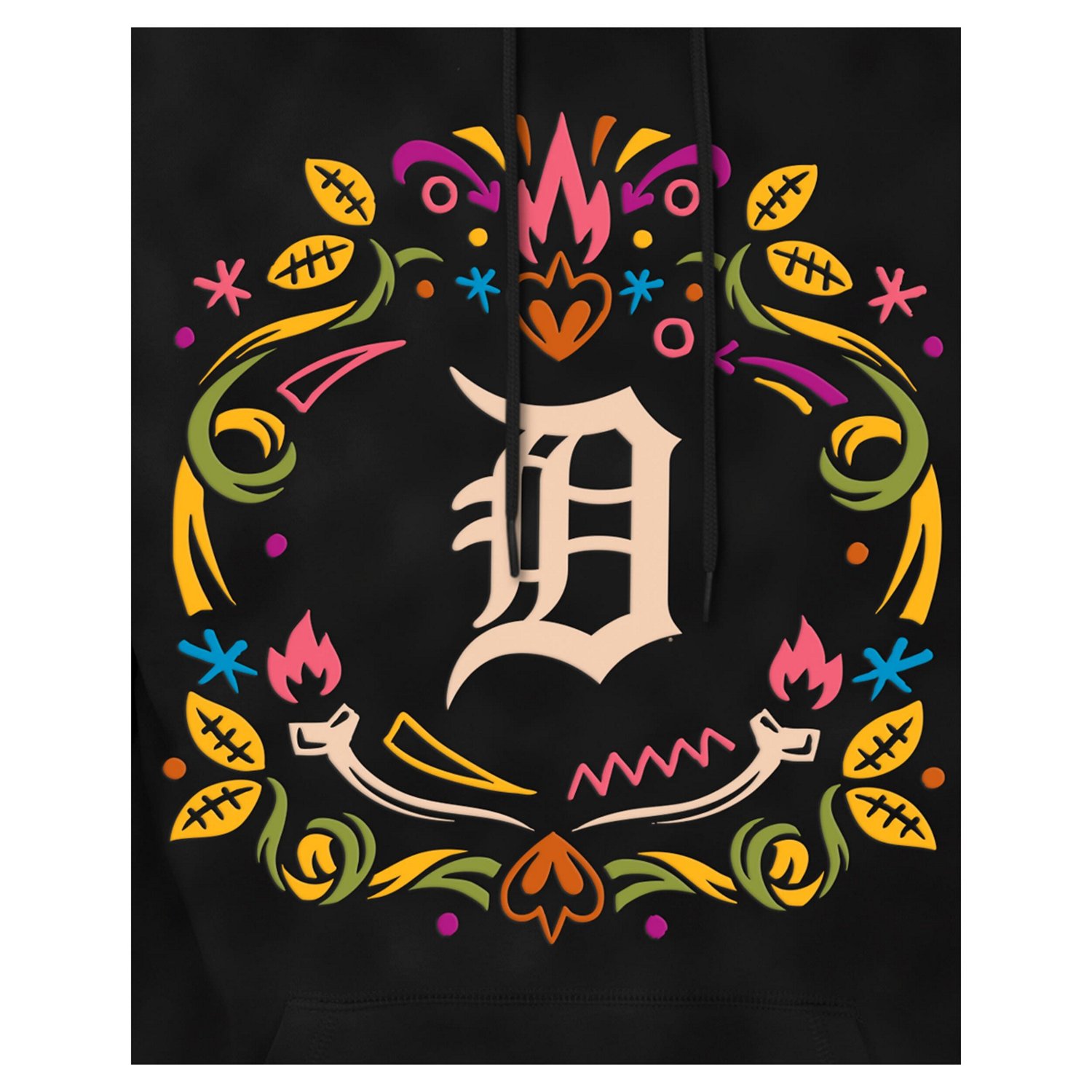 New Era Detroit Tigers Da de los Muertos Brushed Fleece Hoodie - view number 4