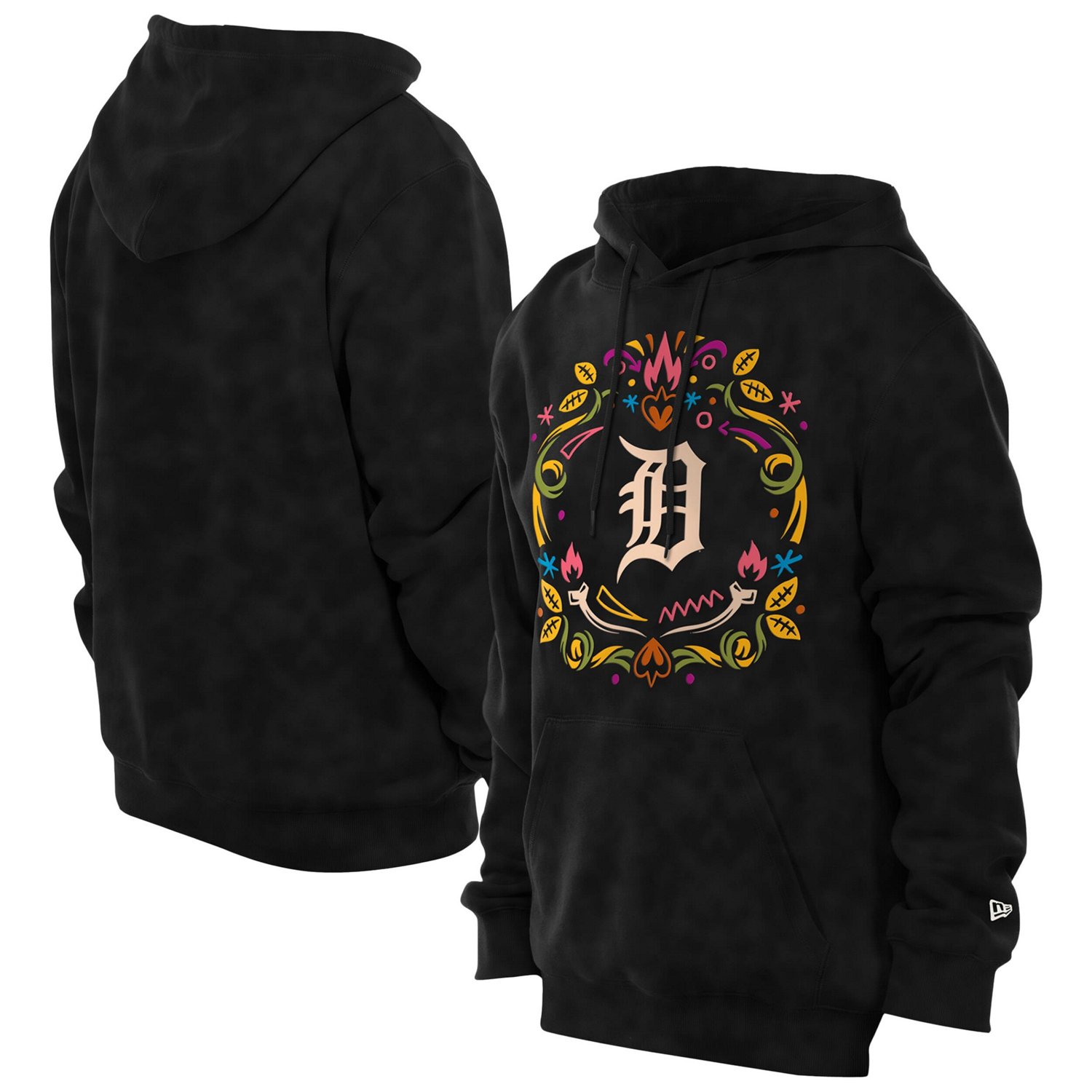 New Era Detroit Tigers Da de los Muertos Brushed Fleece Hoodie - view number 1