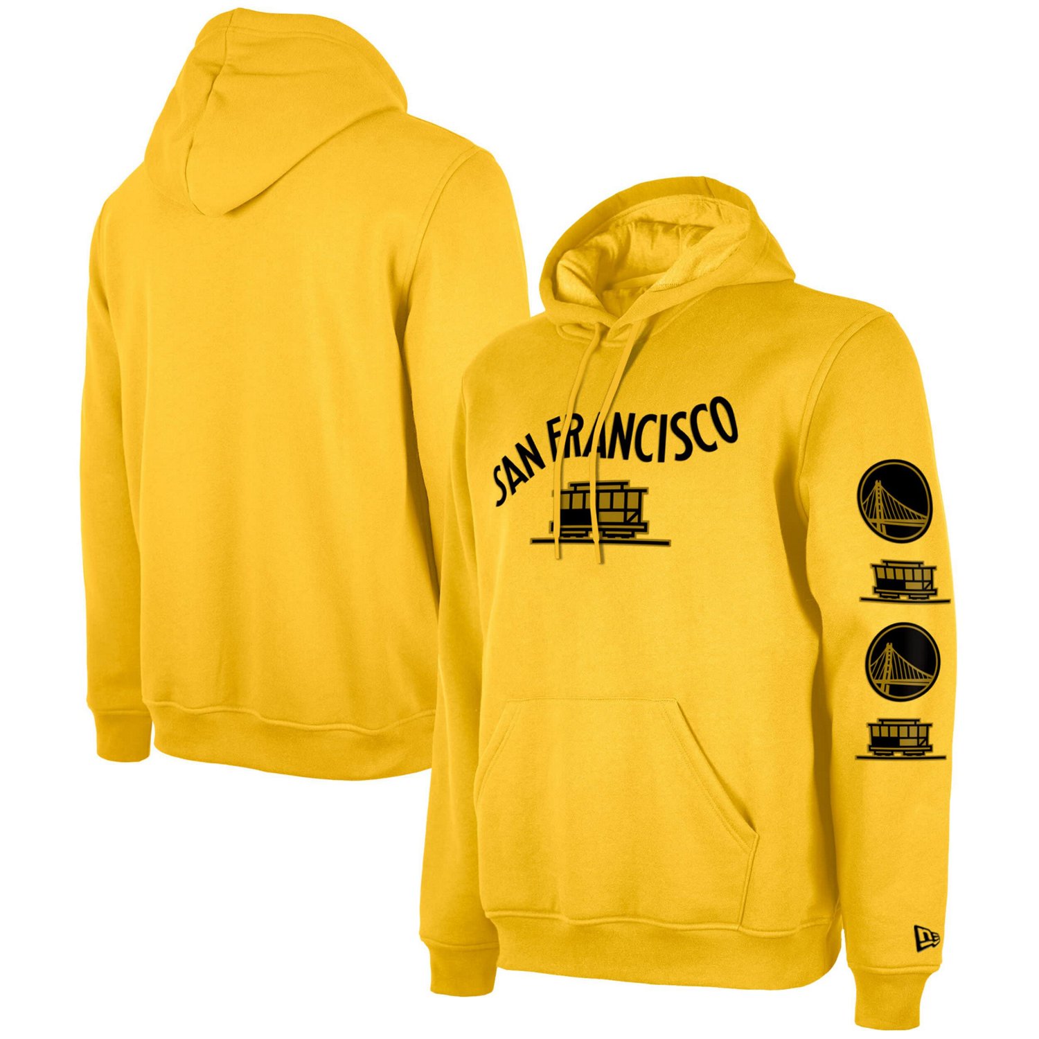 New Era en State Warriors Big  Tall 2023 24 City Edition Pullover Hoodie - view number 1