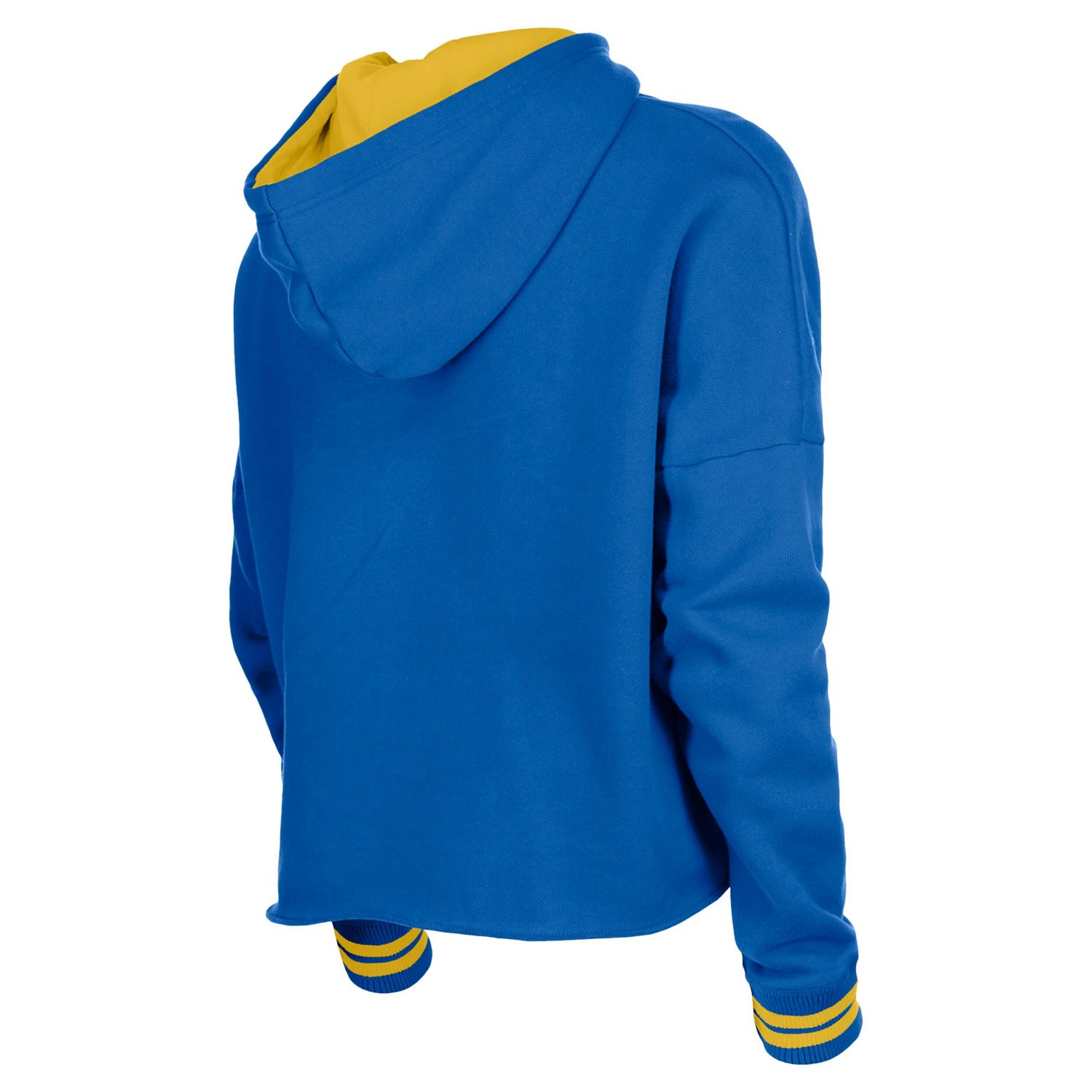 New Era Golden State Warriors Boxy Raw Edge Pullover Hoodie - view number 3