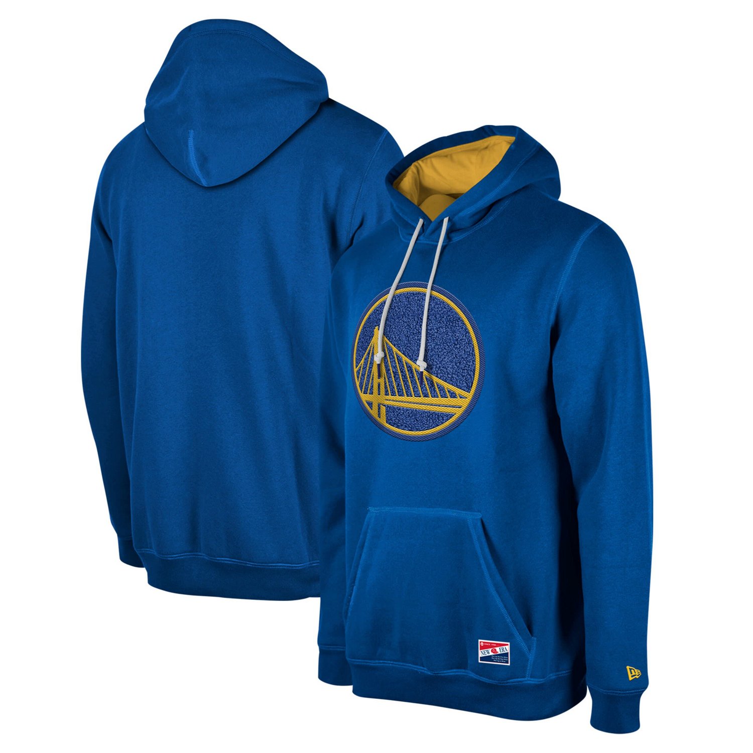 New Era Golden State Warriors Corduroy Applique Pullover Hoodie