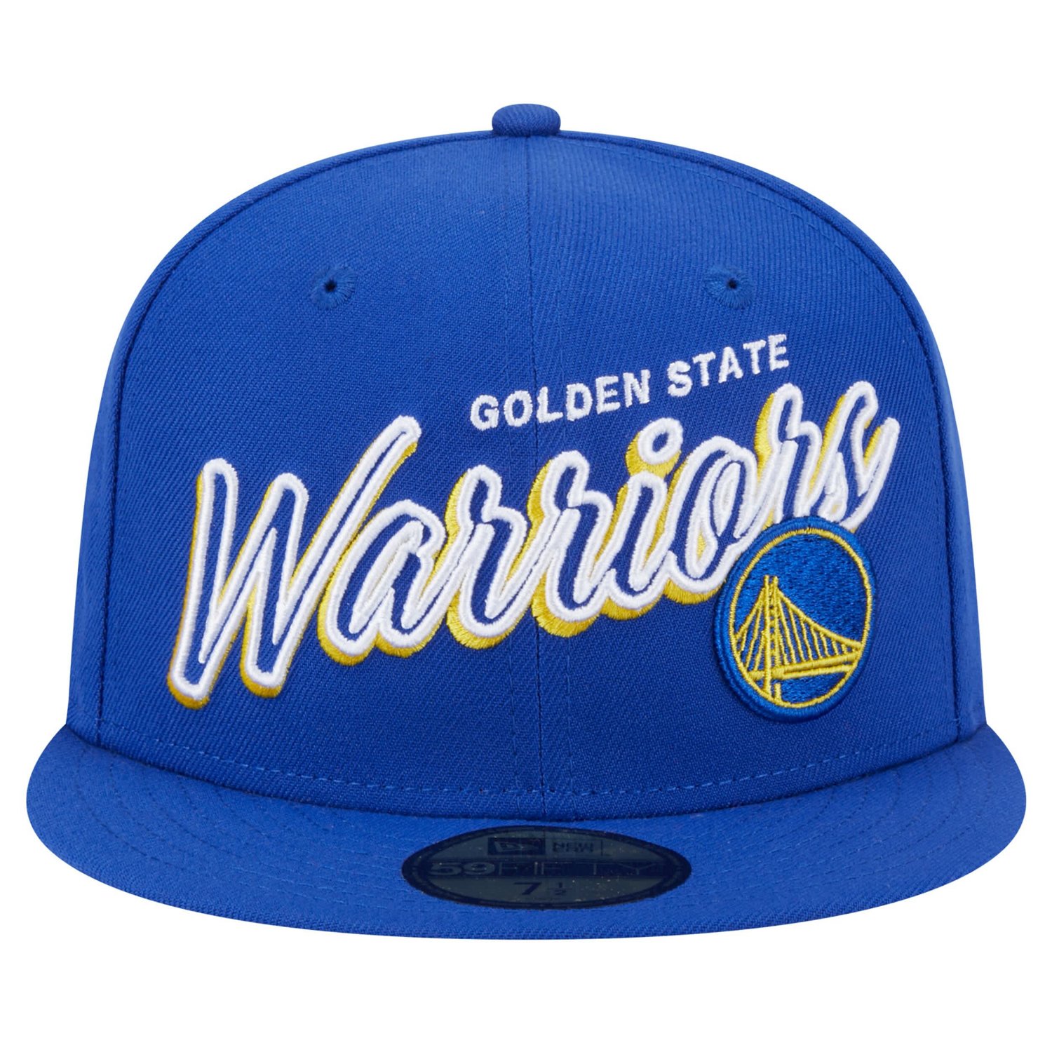 New Era Golden State Warriors Sport Night Script Sided 59FIFTY Fitted Hat - view number 2