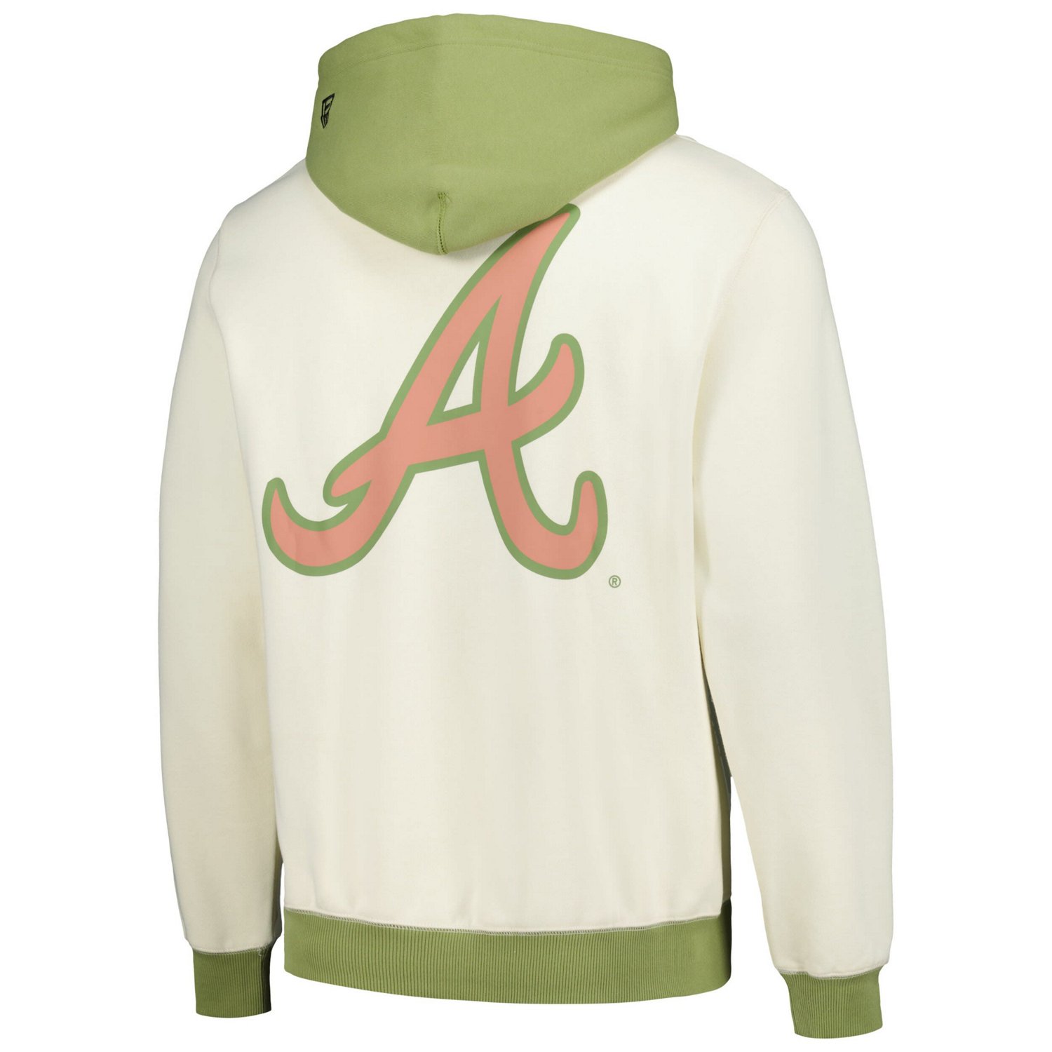 New Era Green Atlanta Braves Color Pop Pullover Hoodie - view number 3