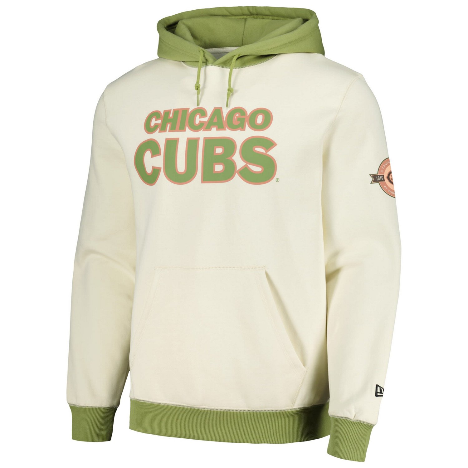 New Era Green Chicago Cubs Color Pop Pullover Hoodie - view number 2