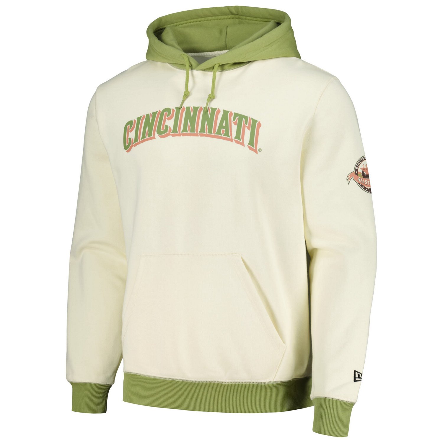 New Era Green Cincinnati Reds Color Pop Pullover Hoodie - view number 2