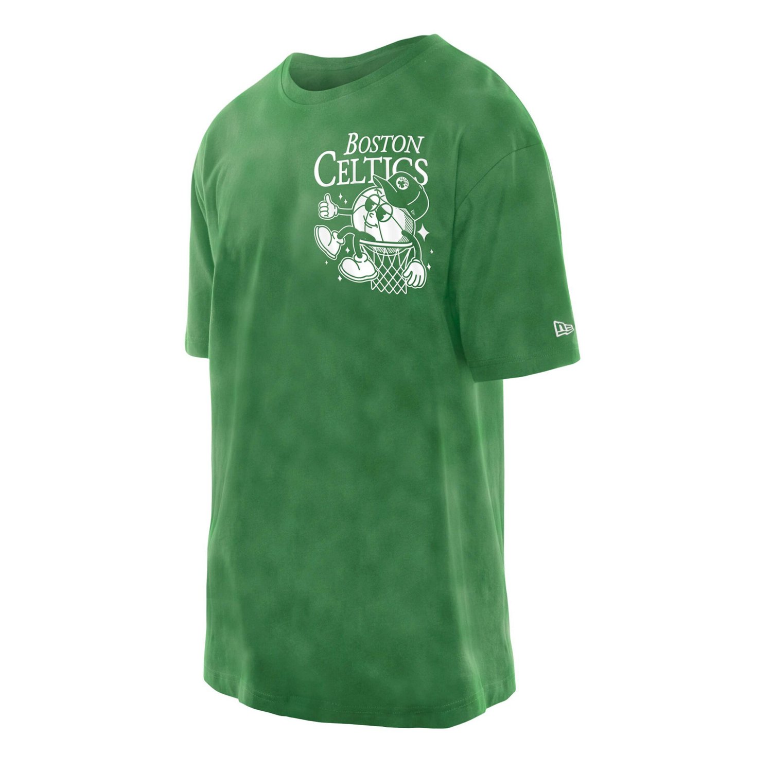 New Era Kelly Boston Celtics Old School Sport Enzyme Wash Oversized T-Shirt - view number 2