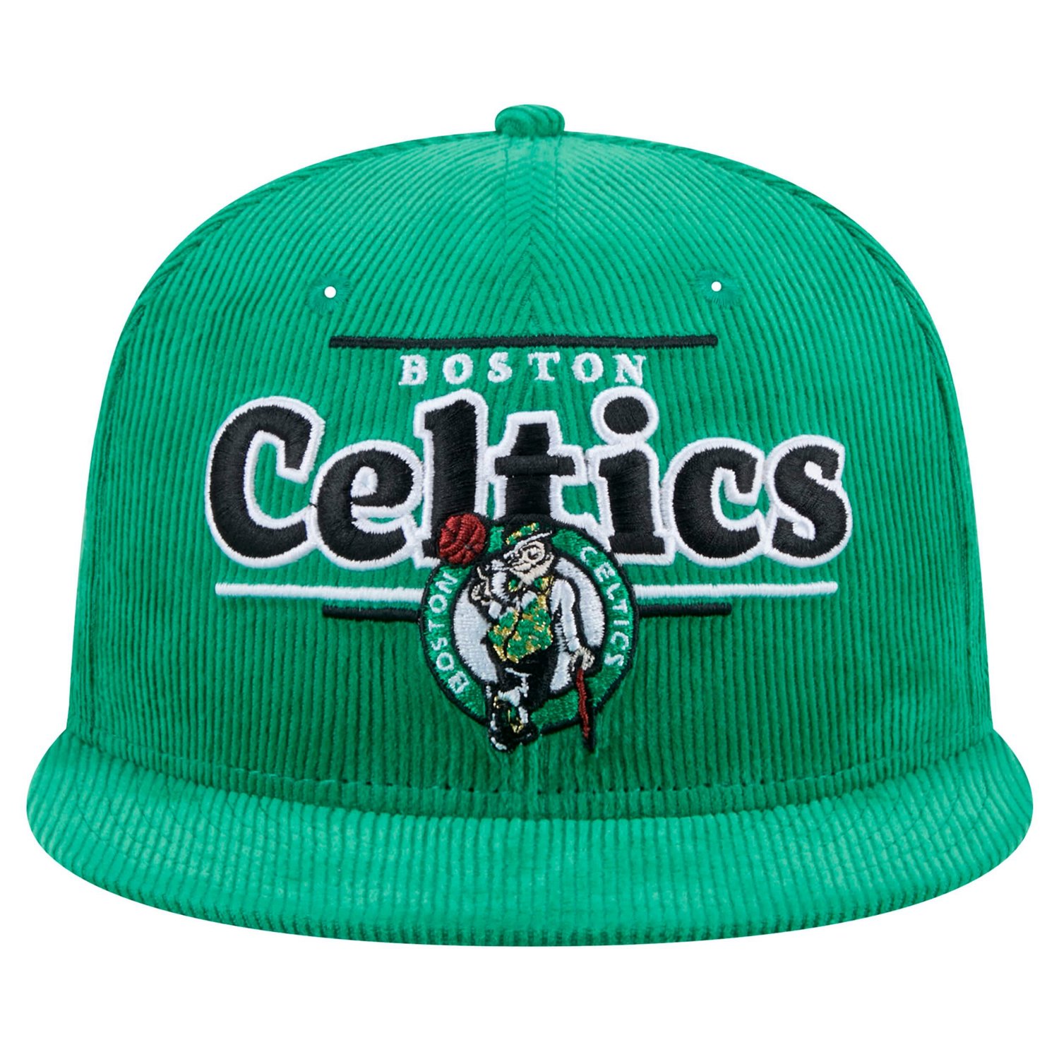 New Era Kelly Boston Celtics Throwback Display Corduroy 9FIFTY Snapback Hat - view number 2