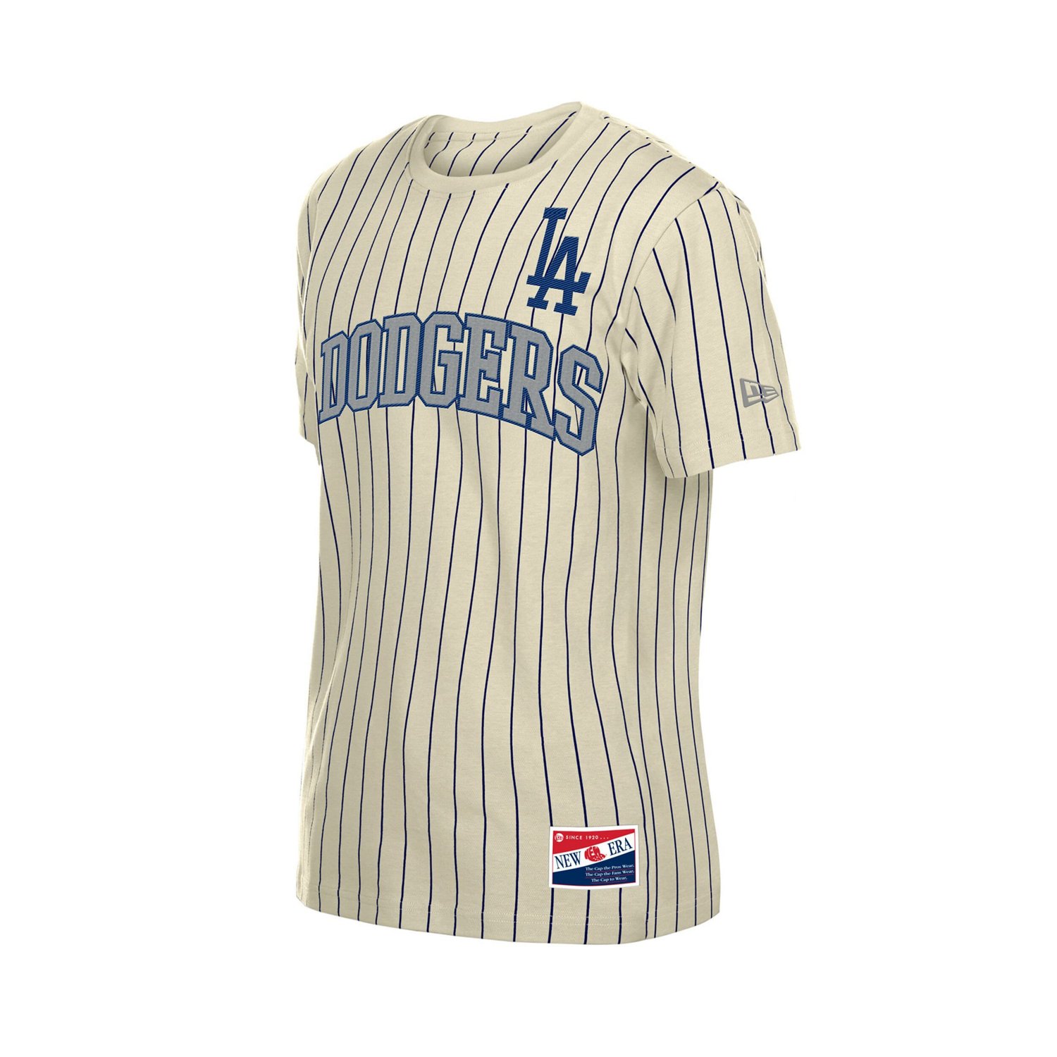 New Era Los Angeles Dodgers Throwback Meshback Pinstripe T-Shirt