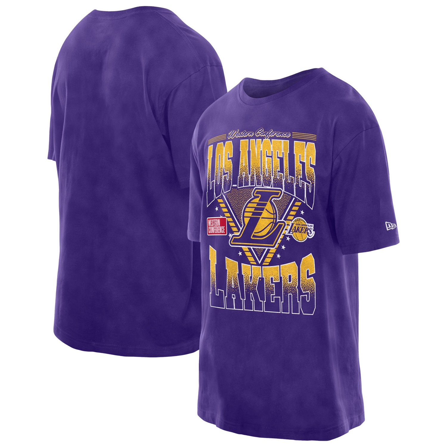 New Era Los Angeles Lakers Old School Sport Vintage Wash T-Shirt