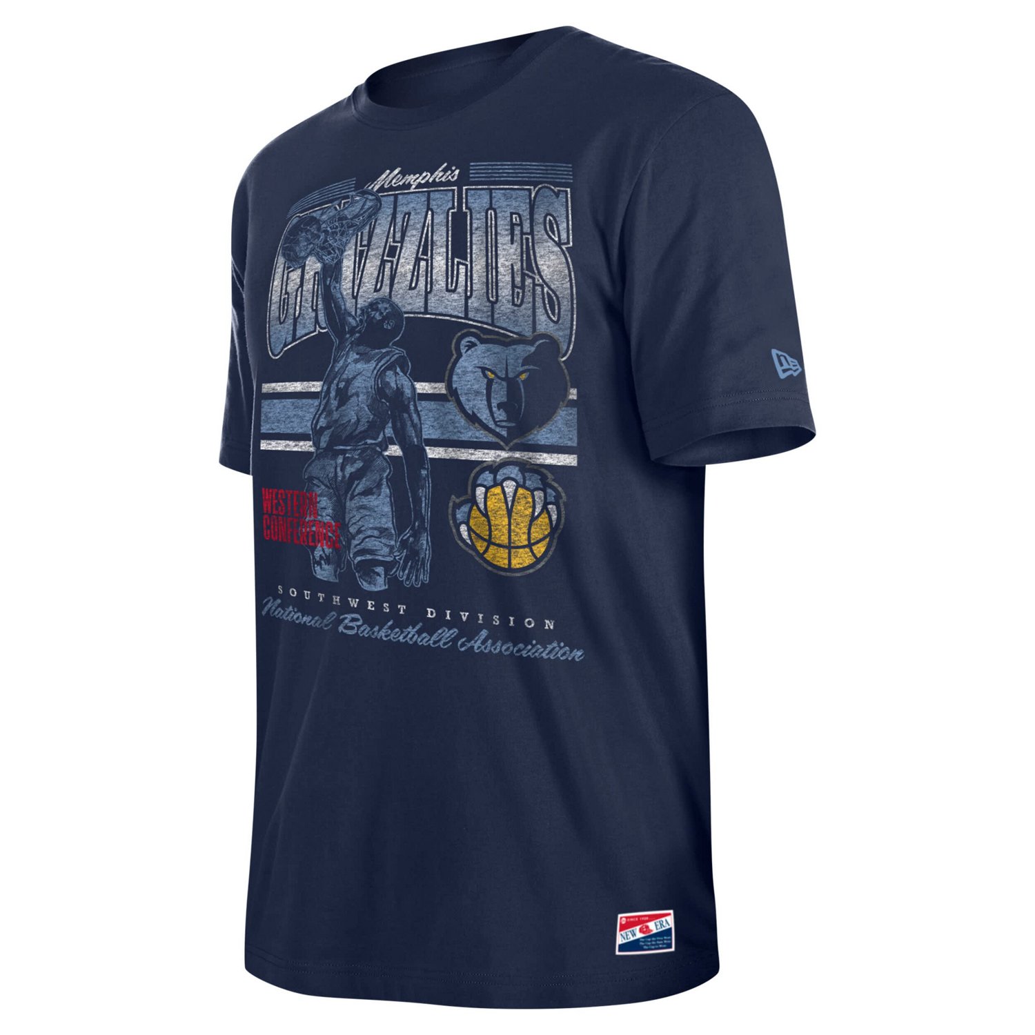 New Era Memphis Grizzlies Enzyme Wash Oversized T-Shirt                                                                          - view number 2