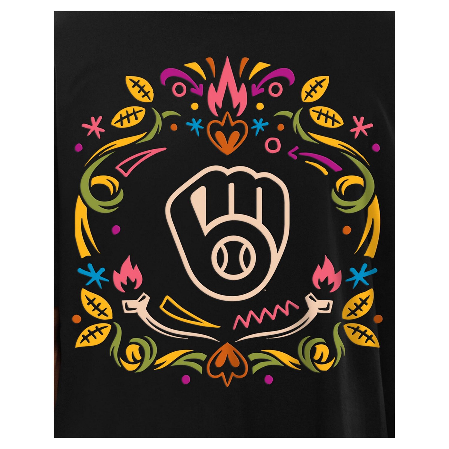 New Era Milwaukee Brewers Da de los Muertos T-Shirt - view number 4