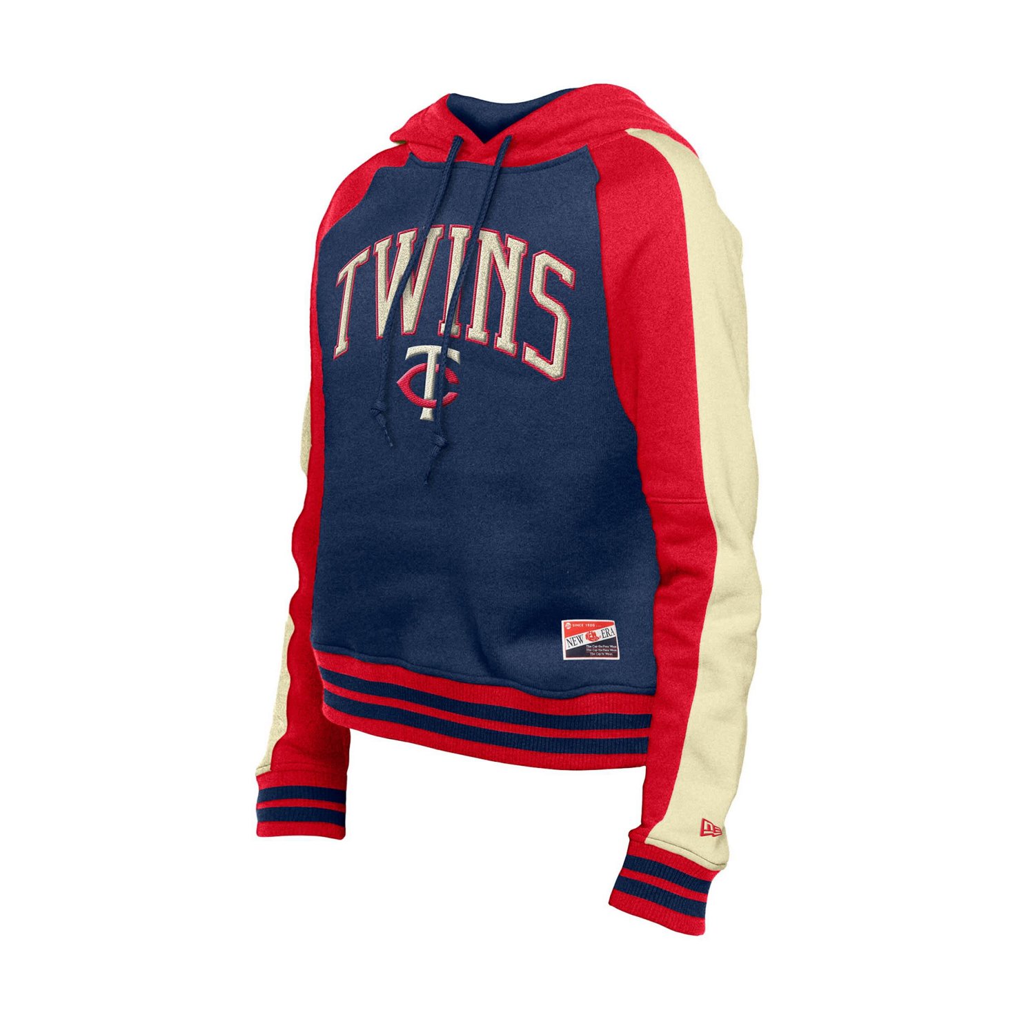 New Era Minnesota Twins Cooperstown Collection Cropped Raglan Pullover Hoodie - view number 2