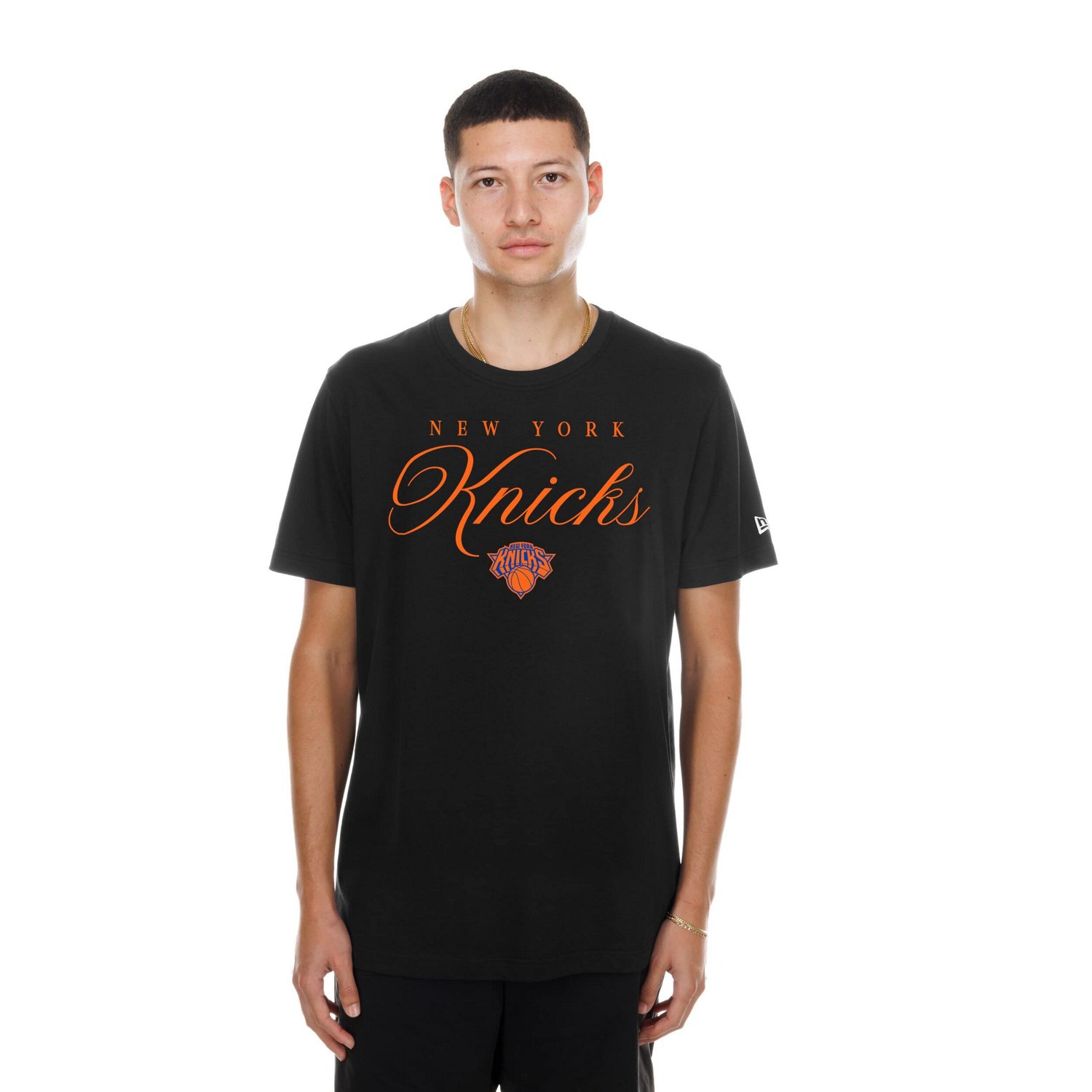 New Era York Knicks Script T-Shirt