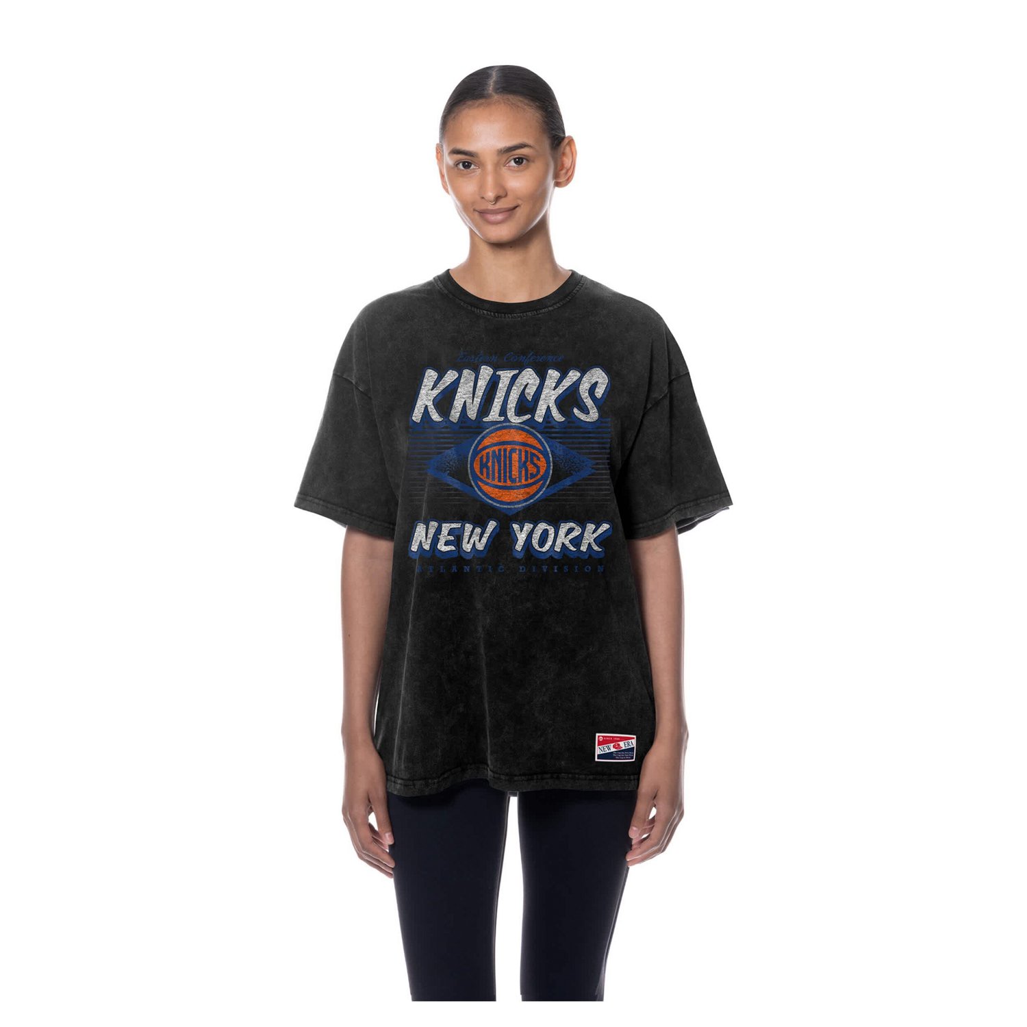 New Era New York Knicks Throwback Mineral Wash Oversized T-Shirt - view number 4