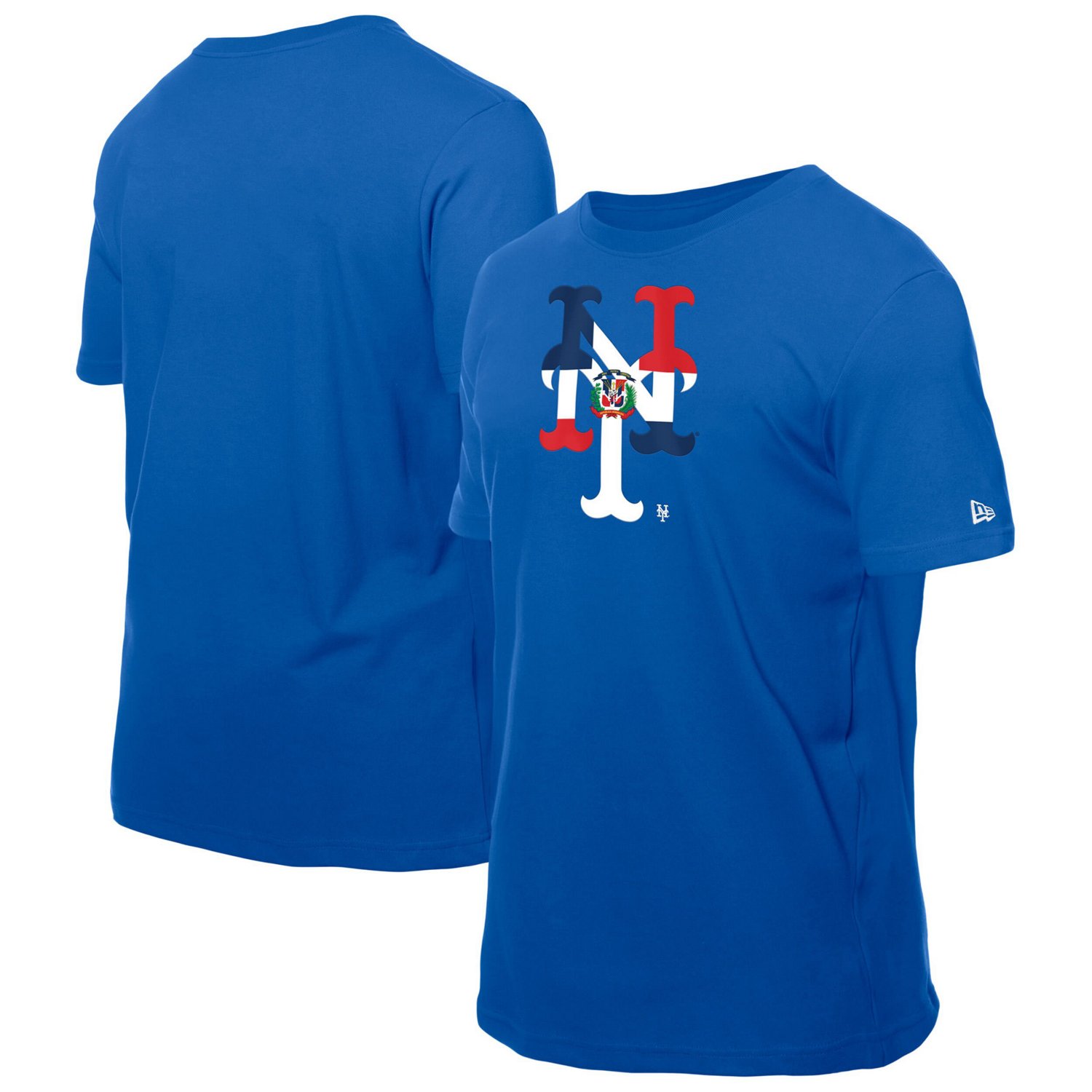 New Era York Mets Dominican Republic Flag Logo T-Shirt
